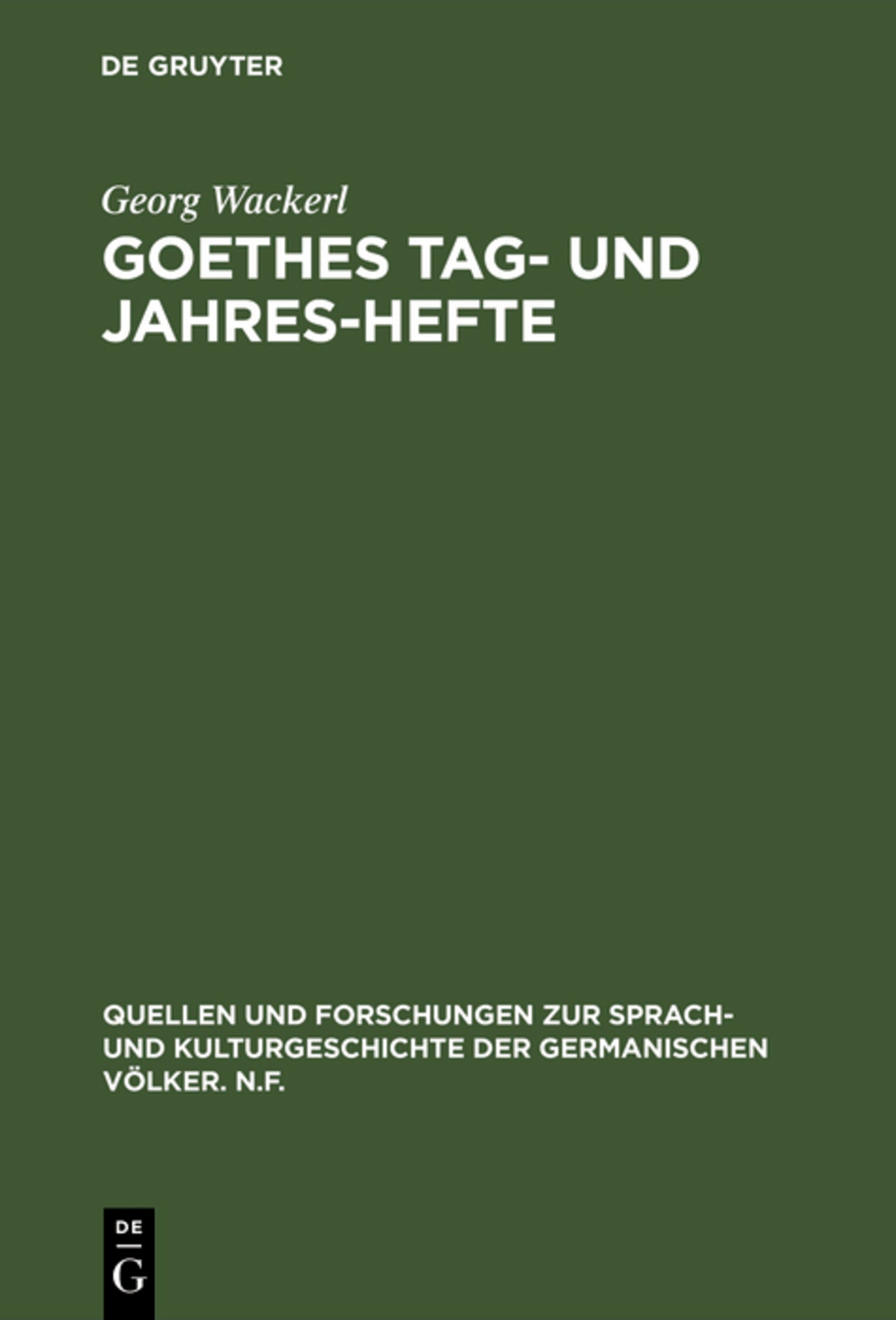 Goethes Tag- und Jahres-Hefte