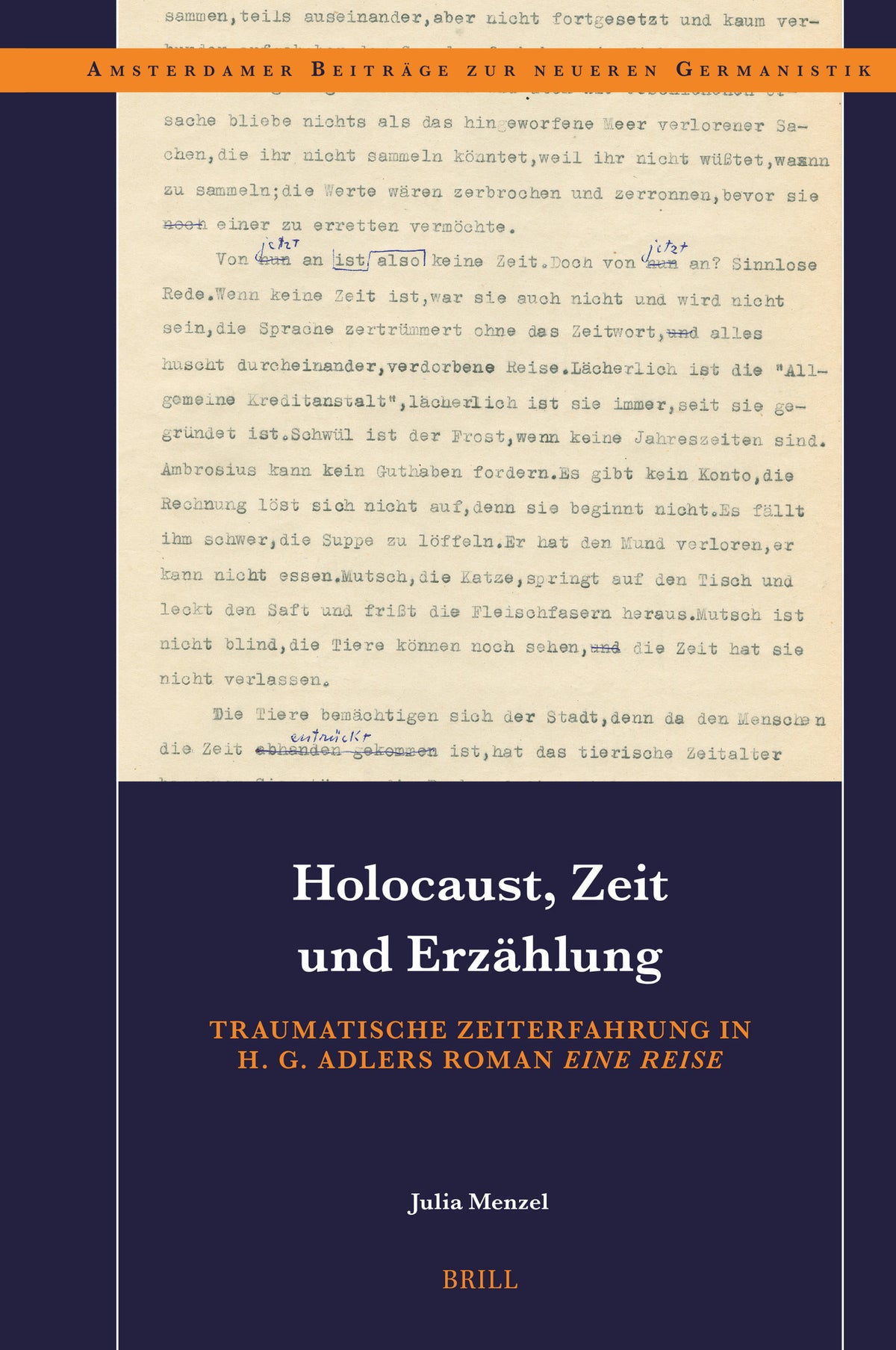 Cover image for Holocaust, Zeit und Erzählung ISBN 9789004691995