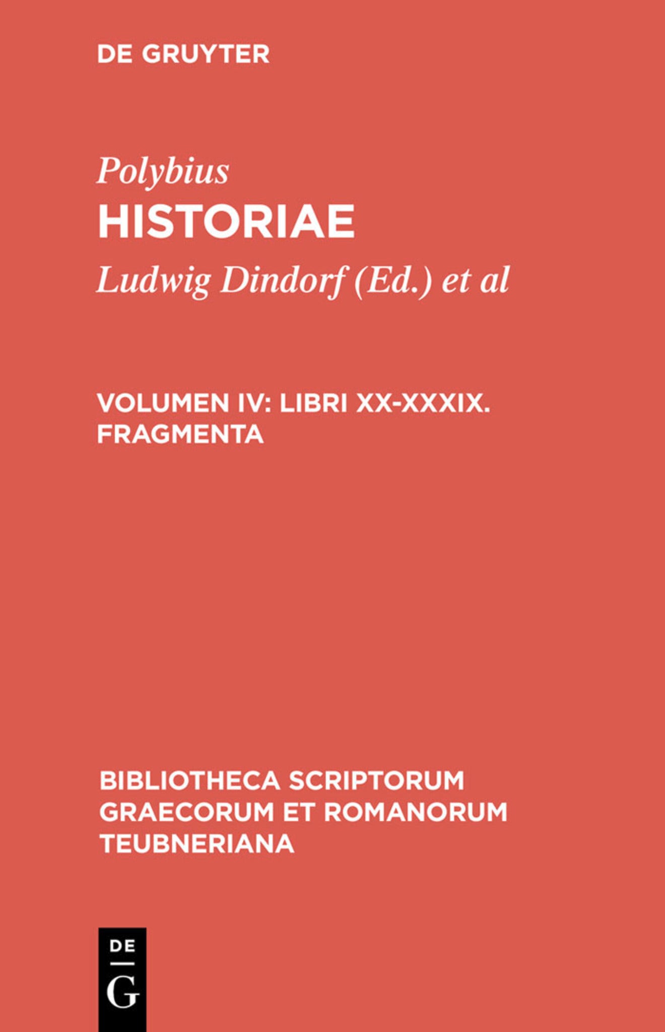 Cover image for Libri XX-XXXIX. Fragmenta ISBN 9783598717185