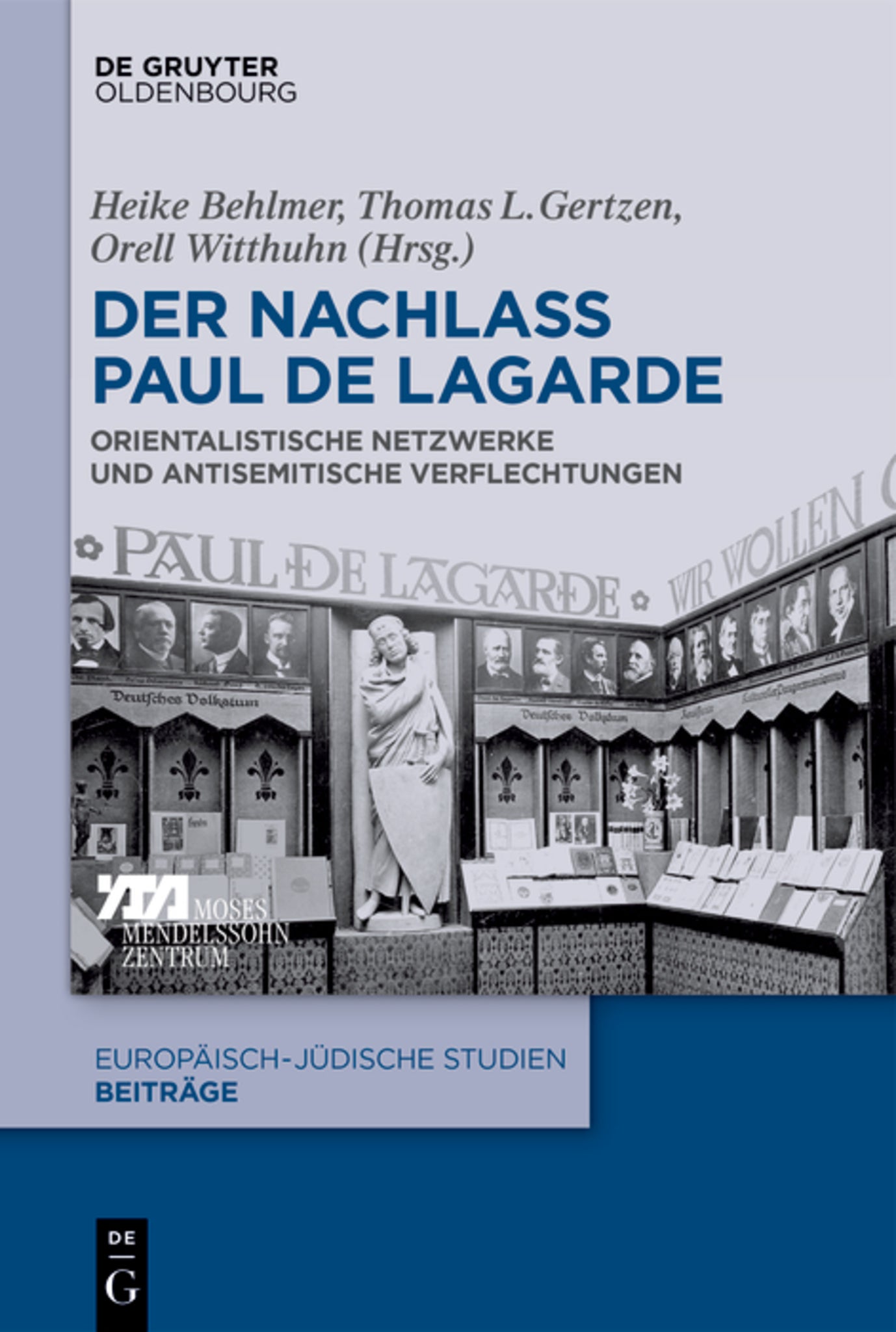 Cover image for Der Nachlass Paul de Lagarde ISBN 9783110612479