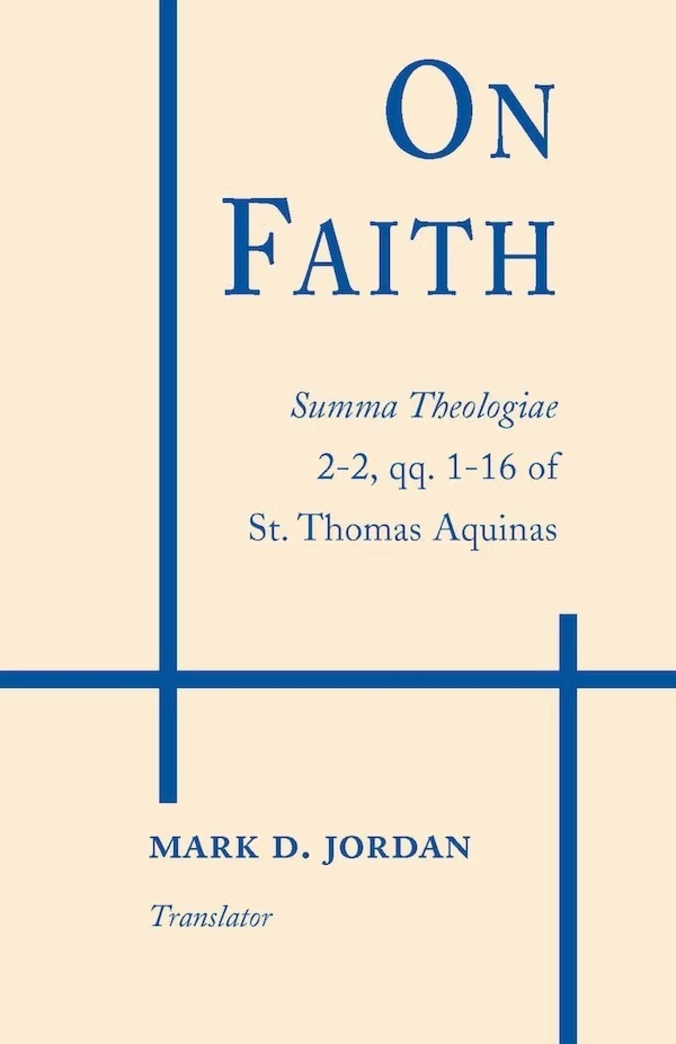 Cover image for On Faith ISBN 9780268020507
