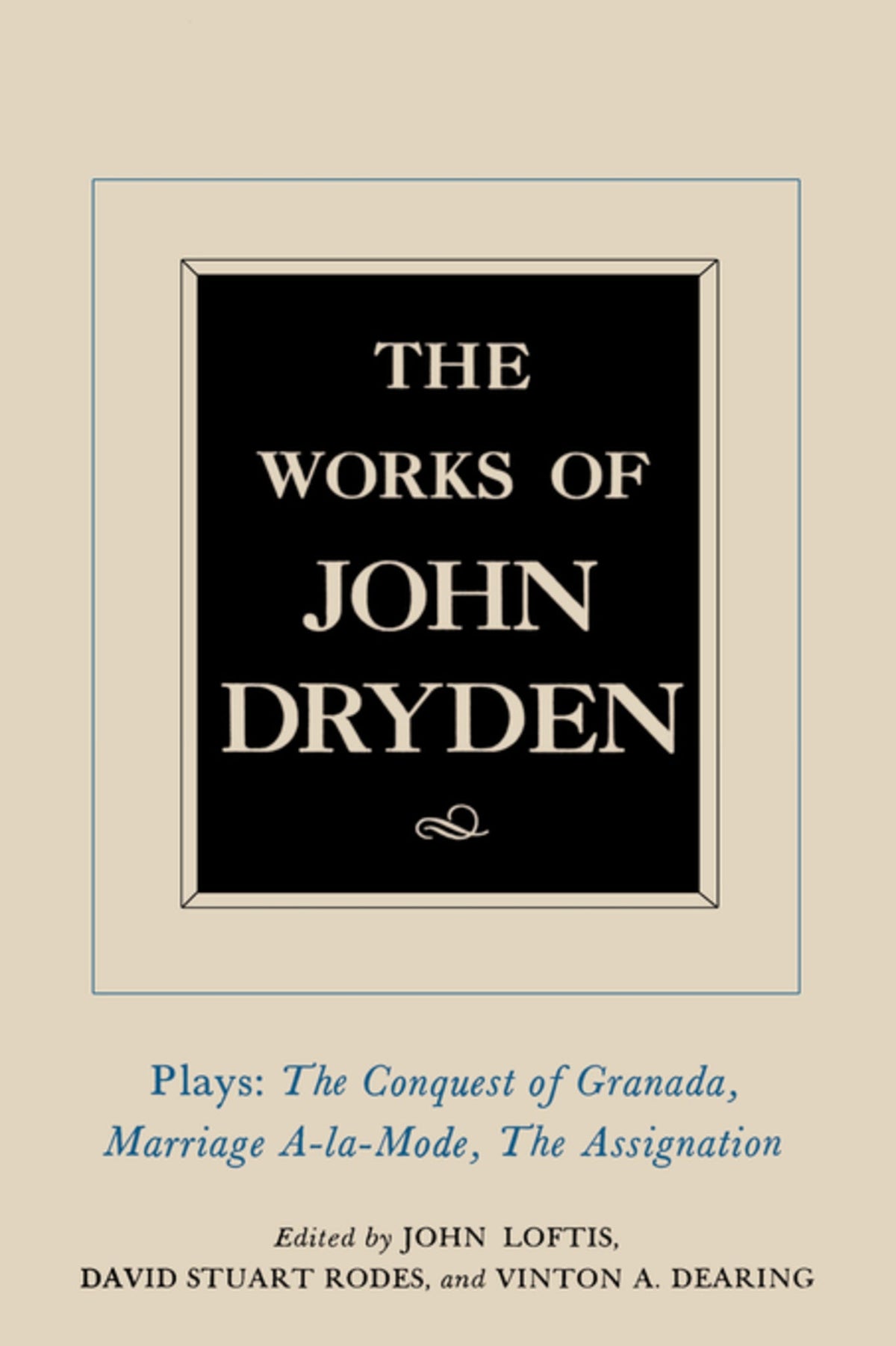 Cover image for The Works of John Dryden, Volume XI ISBN 9780520905283