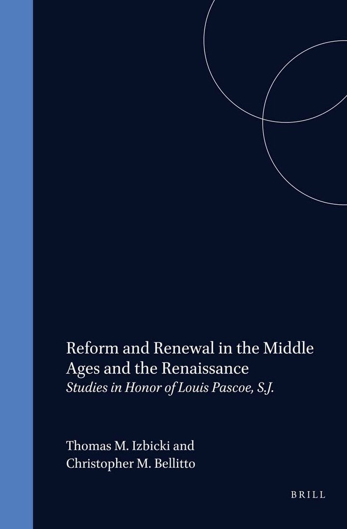 Cover image for Reform and Renewal in the Middle Ages and the Renaissance ISBN 9789004113992