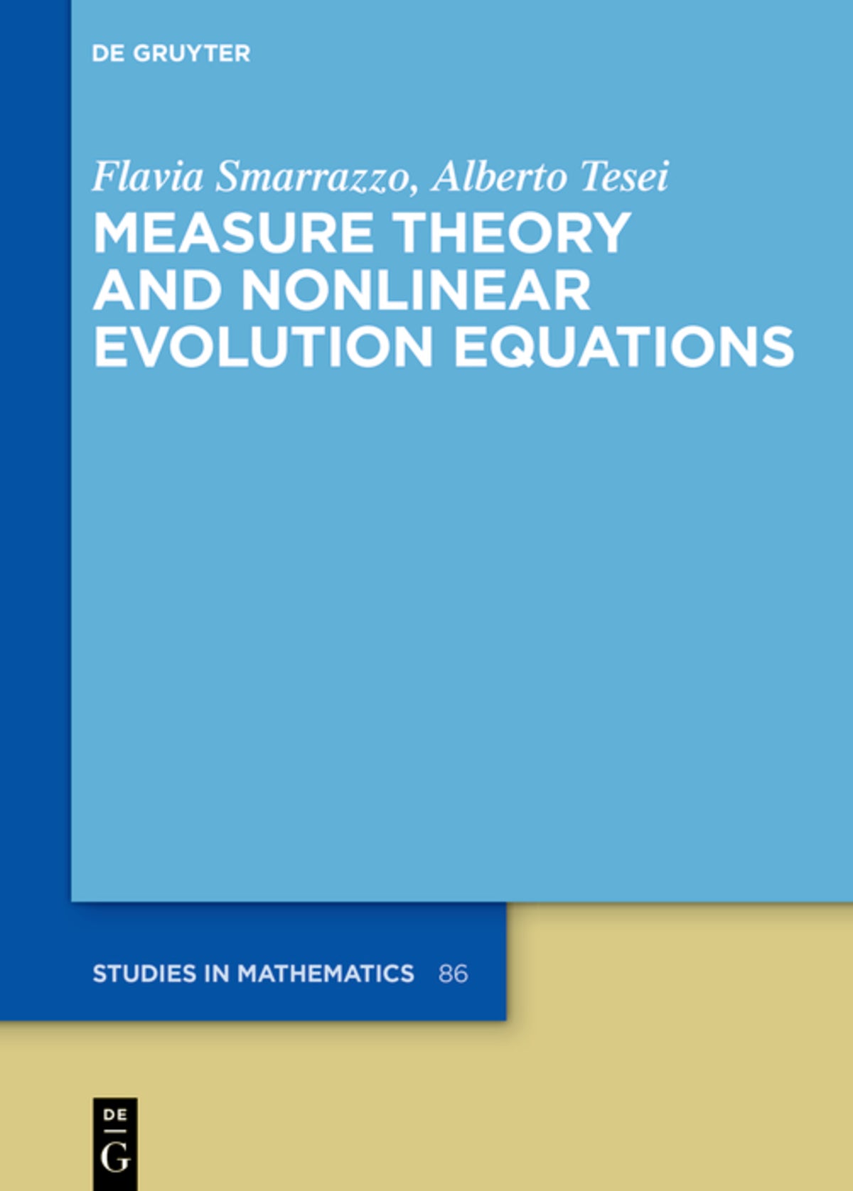 Cover image for Measure Theory and Nonlinear Evolution Equations ISBN 9783110556001