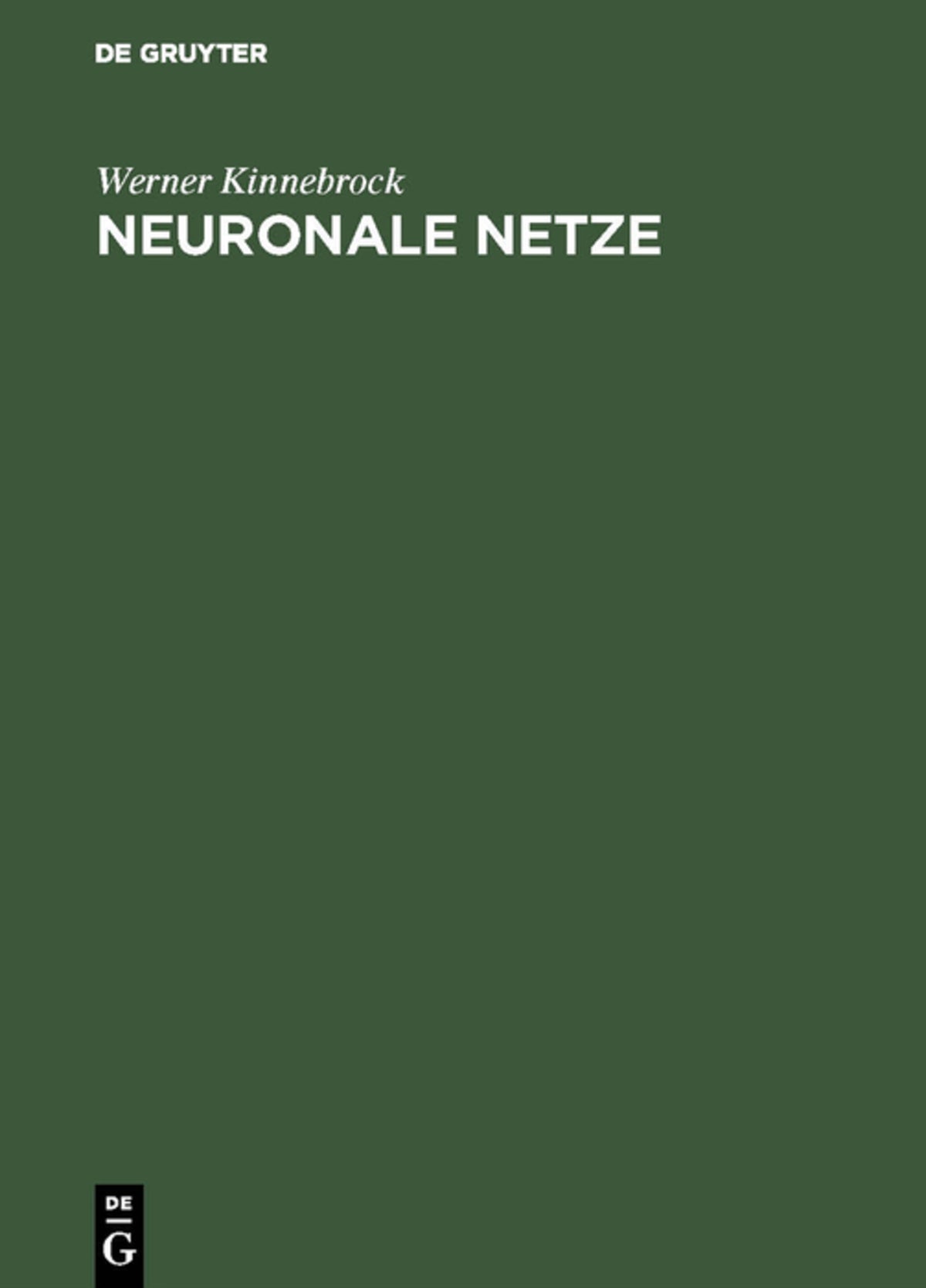 Cover image for Neuronale Netze ISBN 9783486229479