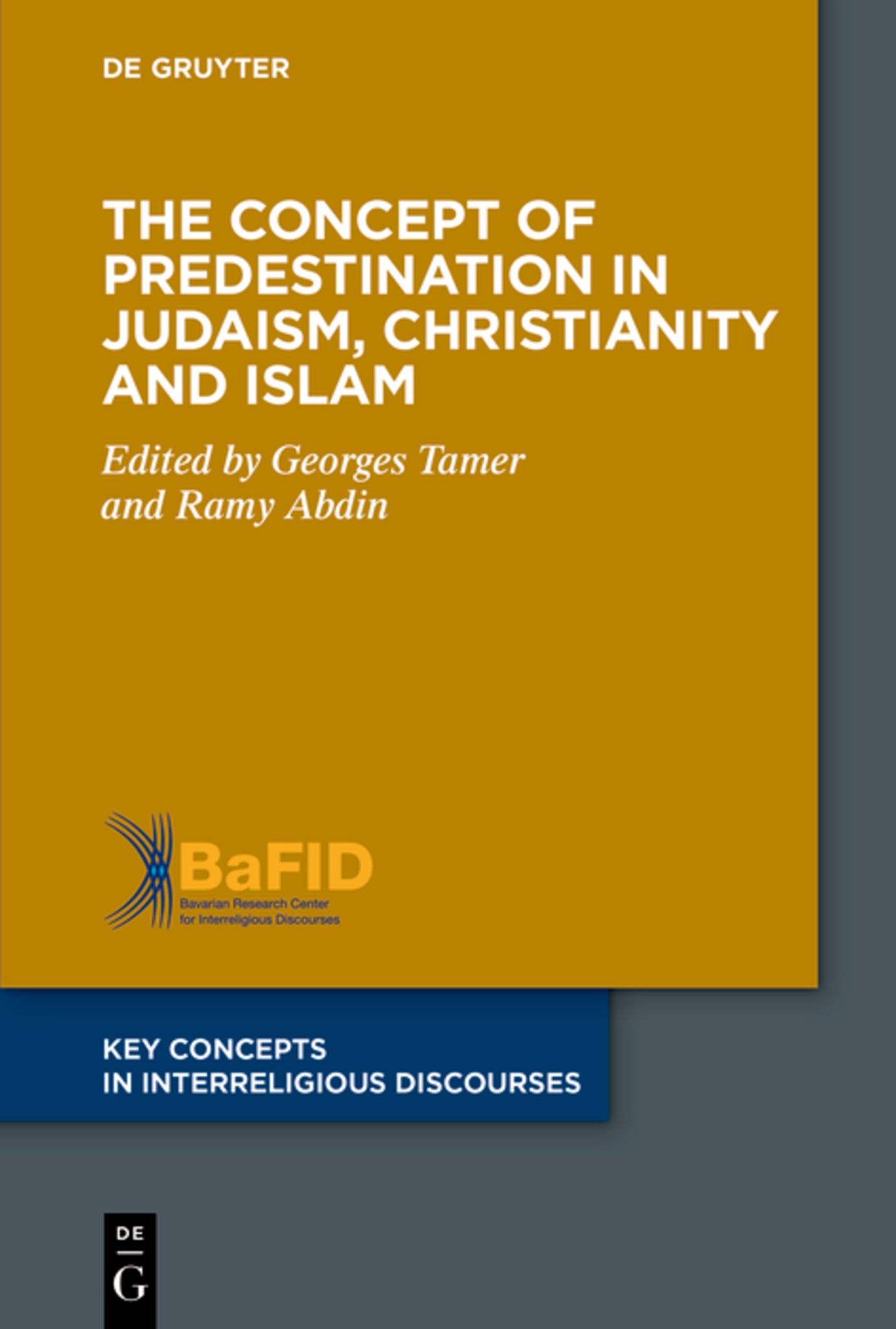 Cover image for The Concept of Predestination in Judaism, Christianity and Islam ISBN 9783119148566