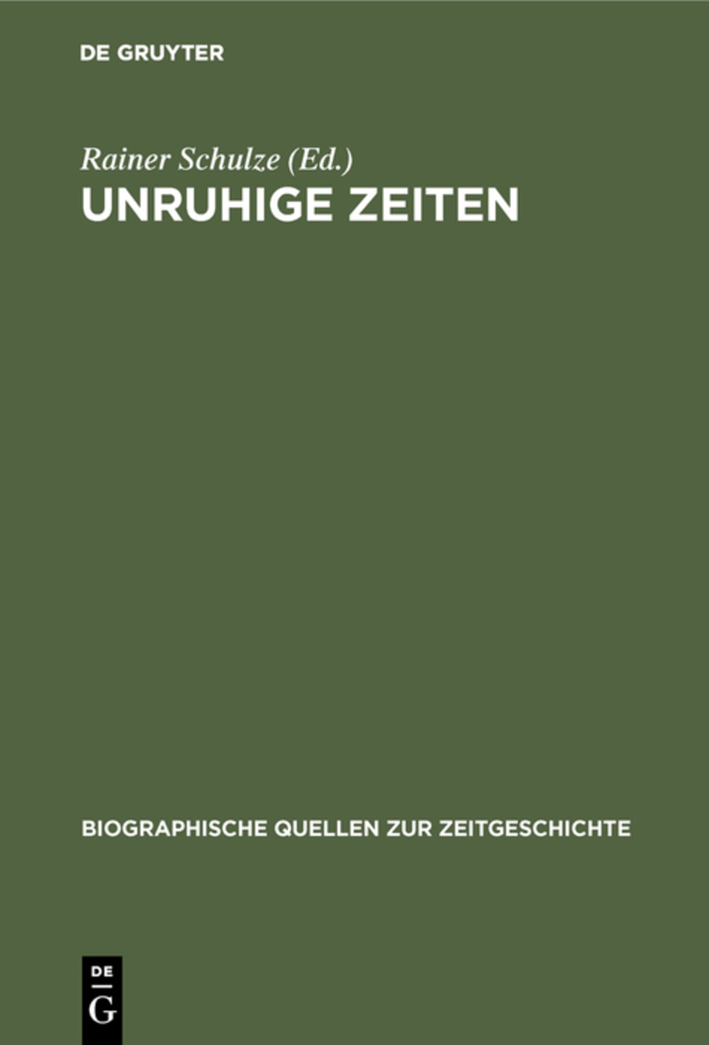 Unruhige Zeiten