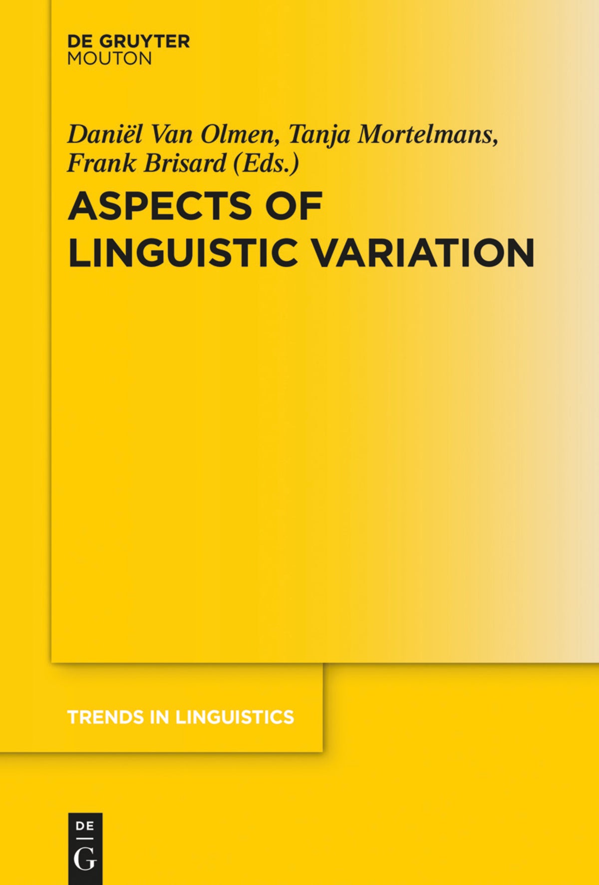 Cover image for Aspects of Linguistic Variation ISBN 9783110607956