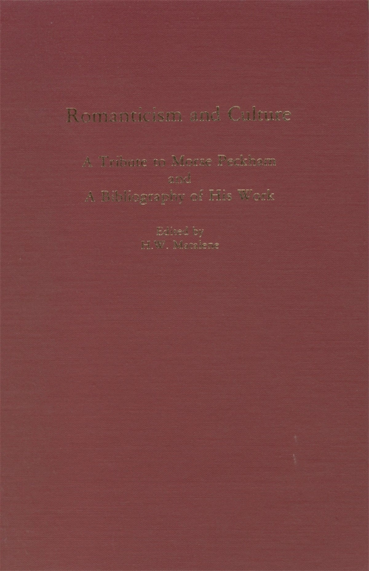 Romanticism and Culture