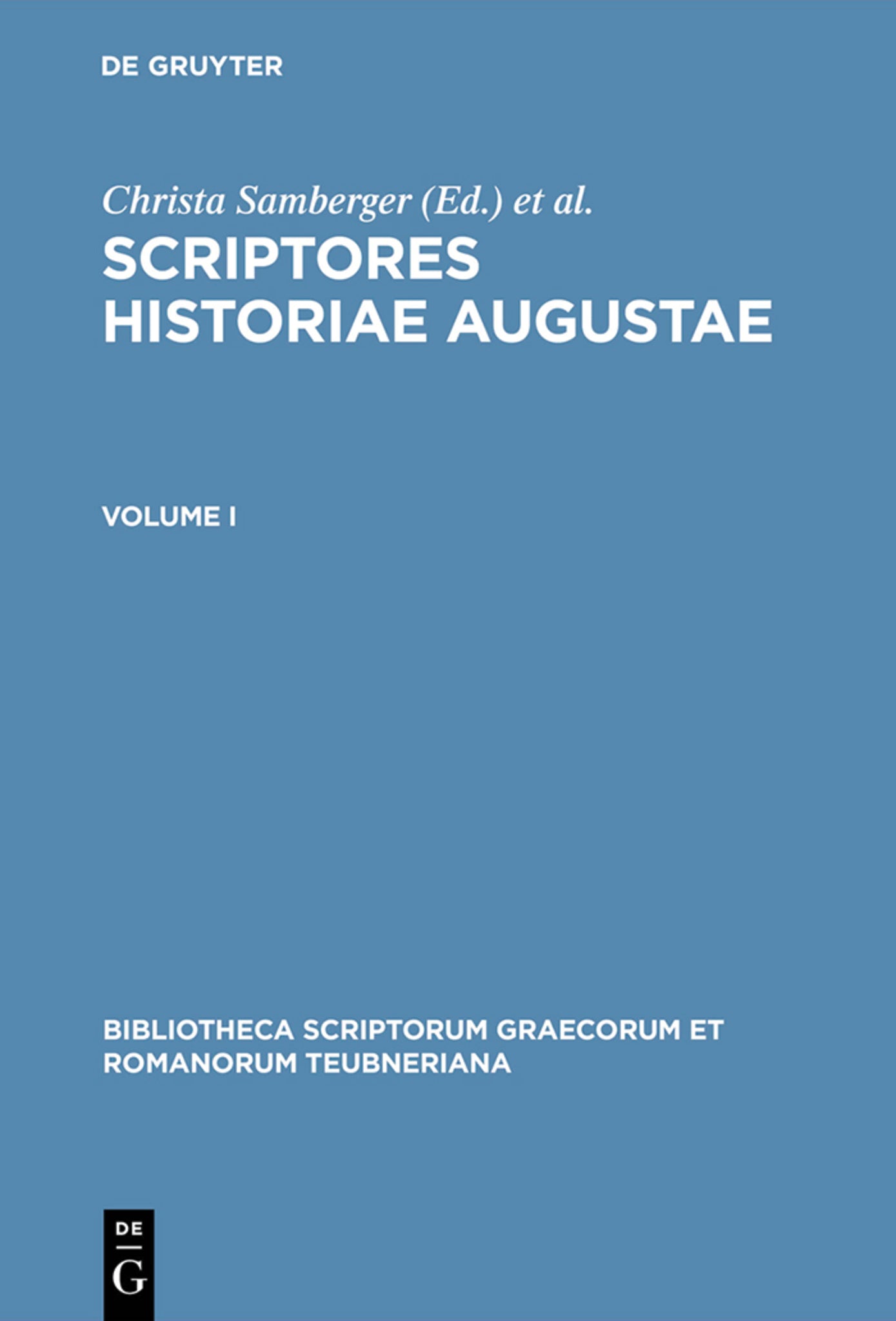 Cover image for Scriptores historiae Augustae ISBN 9783598717727