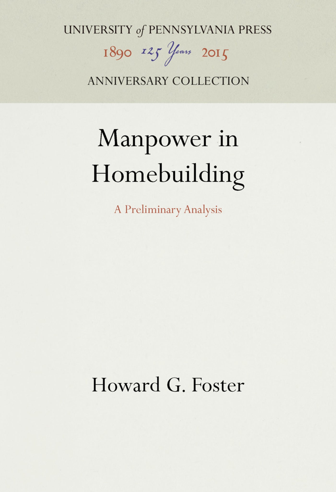 Cover image for Manpower in Homebuilding ISBN 9781512822076