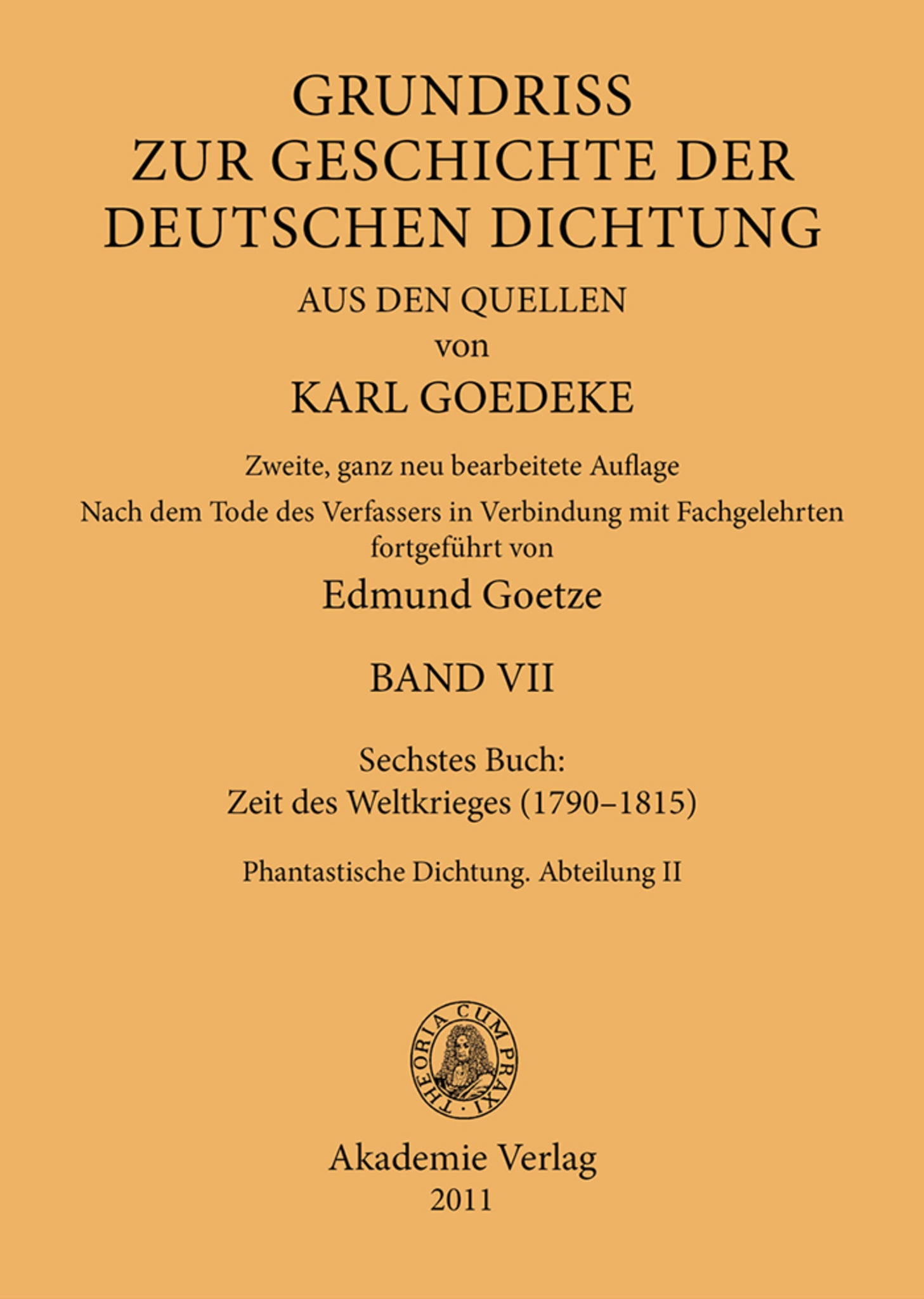 Siebentes Buch: Zeit des Weltkrieges (1790–1815)