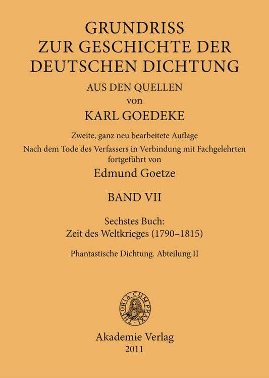 Siebentes Buch: Zeit des Weltkrieges (1790–1815)