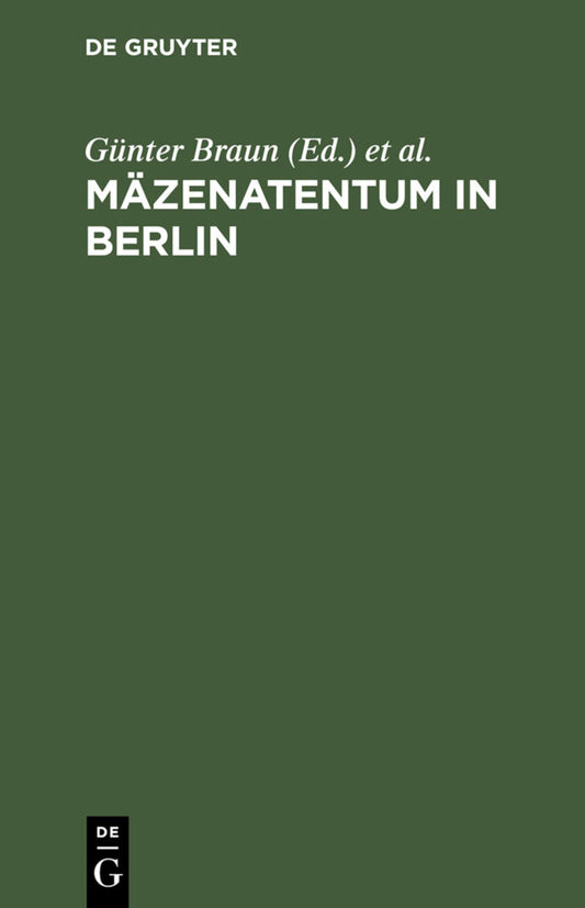 Mäzenatentum in Berlin