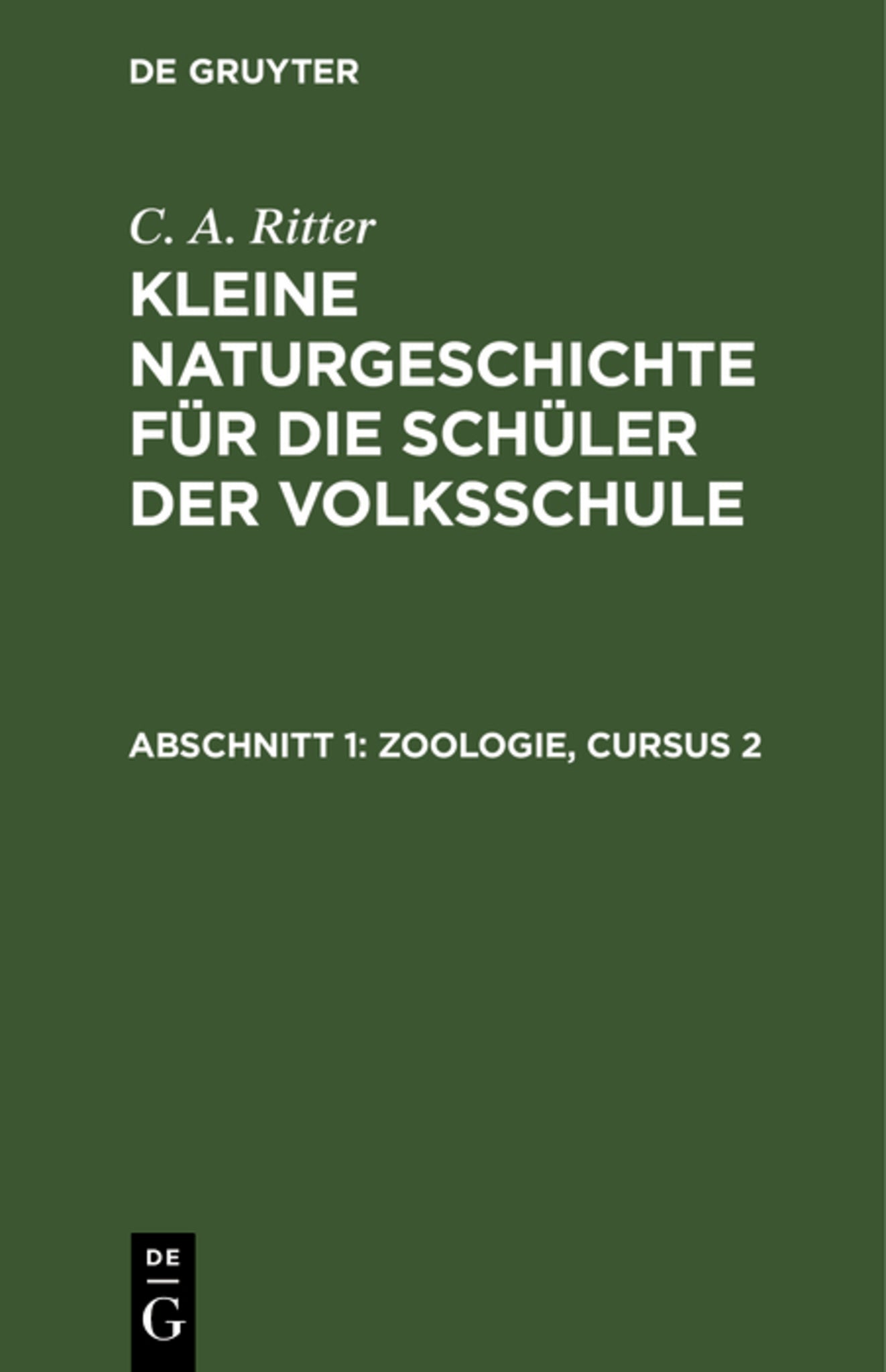 Zoologie, Cursus 2
