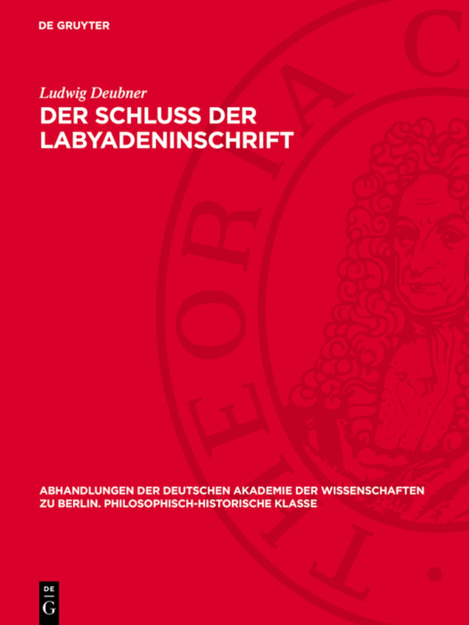 Der Schluß der Labyadeninschrift