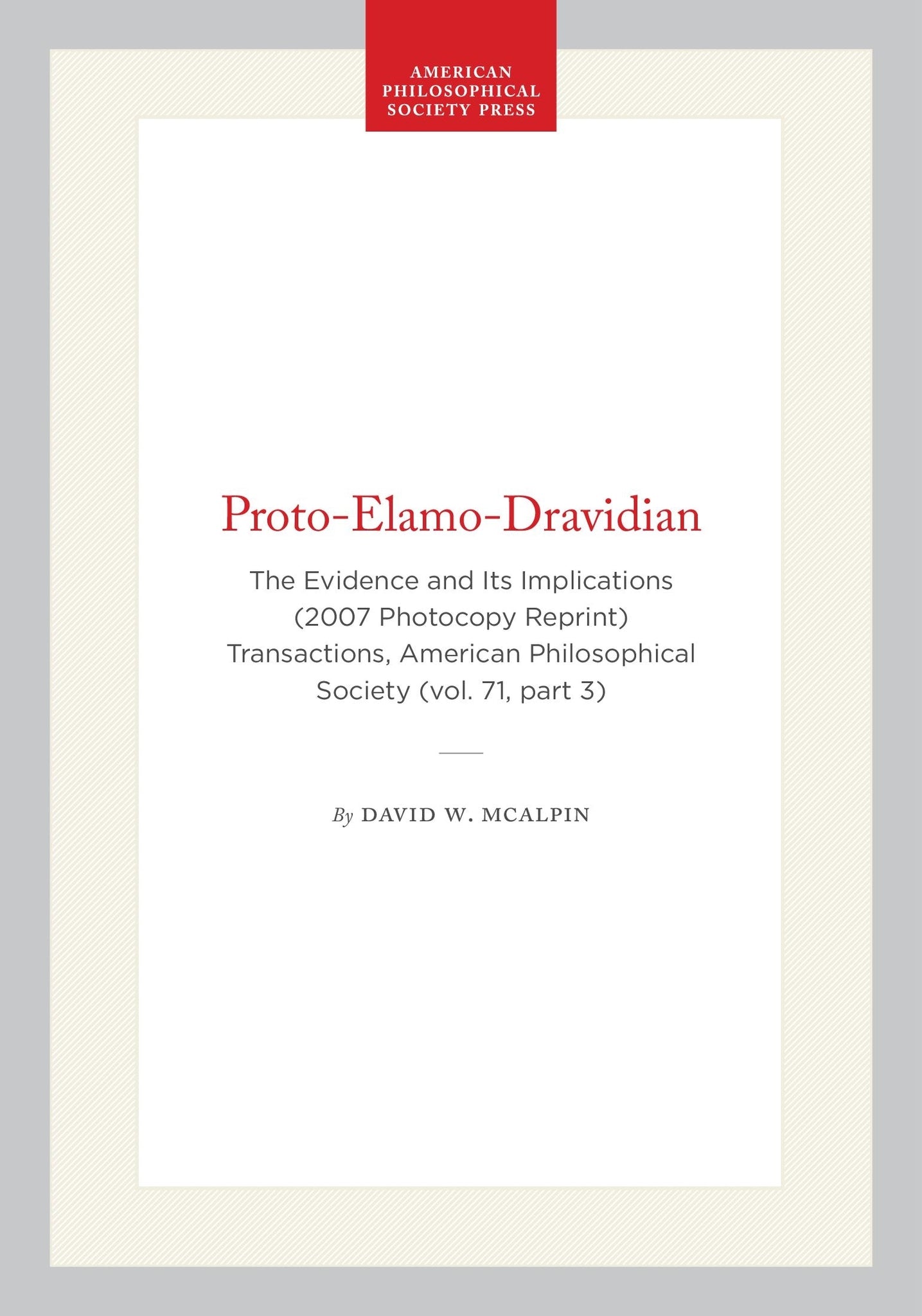 Proto-Elamo-Dravidian