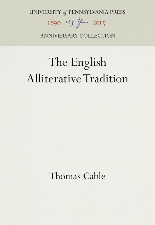 The English Alliterative Tradition