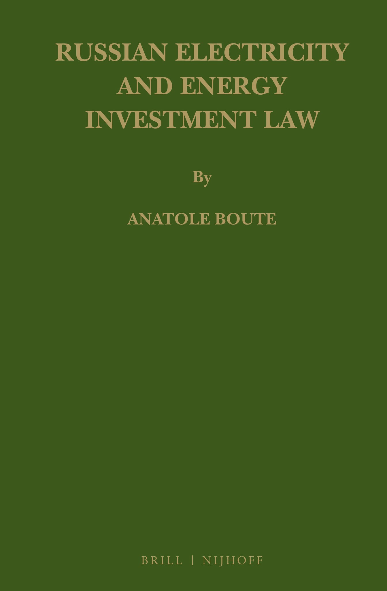 Russian Electricity and Energy Investment Law