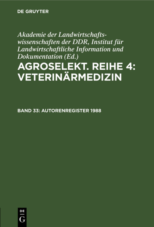 Autorenregister 1988