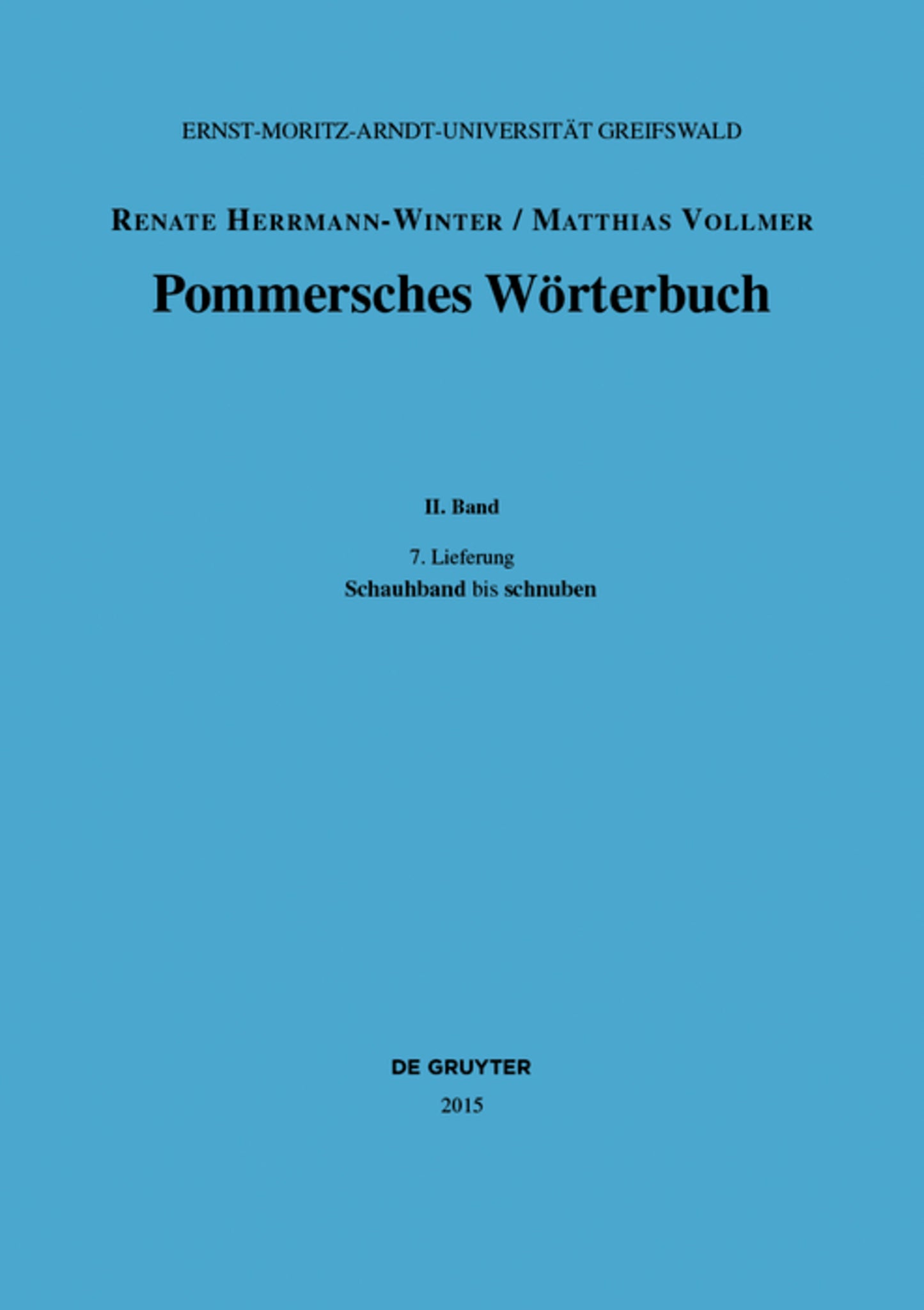 Schauhband – schnuben