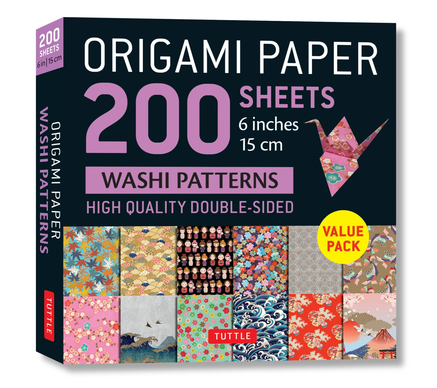 Origami Paper 200 sheets Washi Patterns 6" (15 cm)