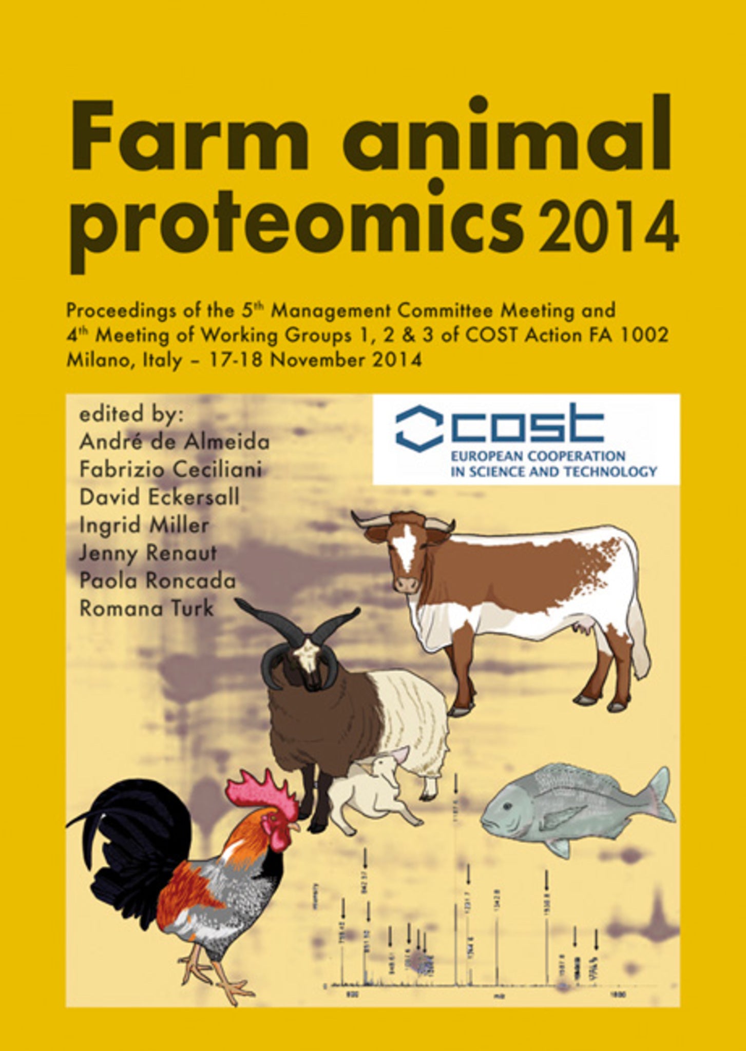 Cover image for Farm animal proteomics 2014 ISBN 9789086862627