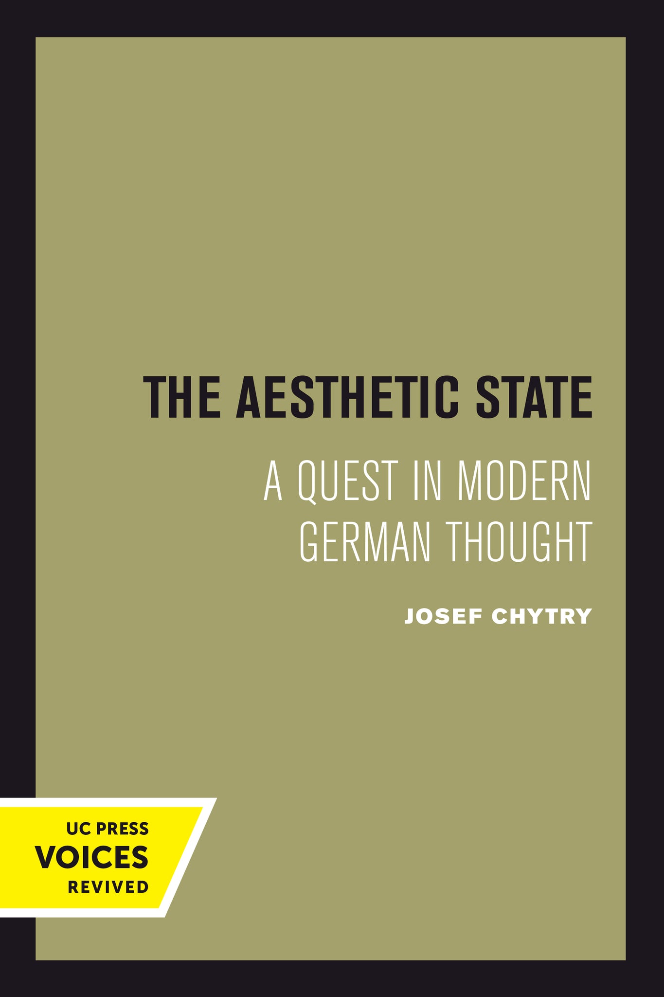 Cover image for The Aesthetic State ISBN 9780520377080