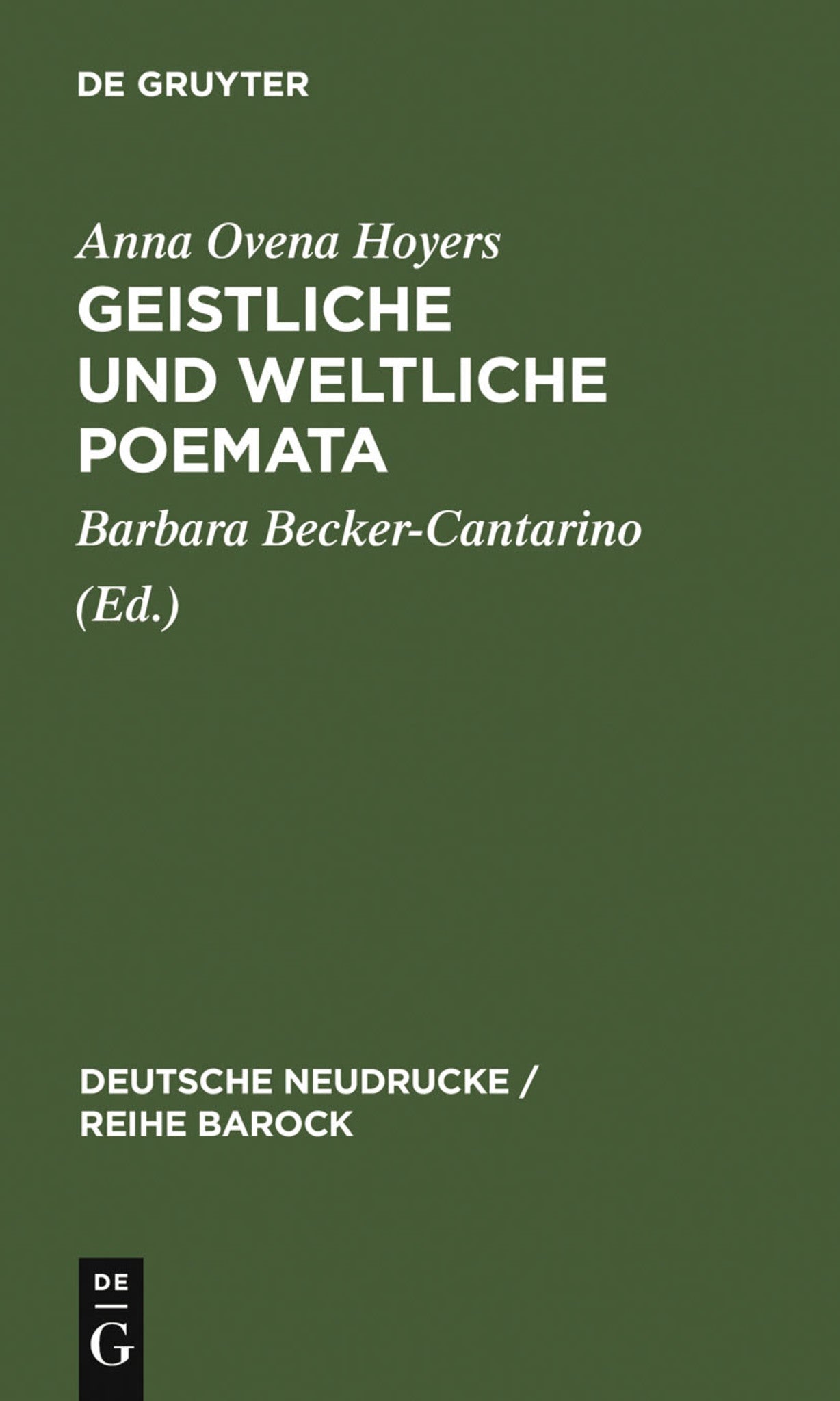 Geistliche und Weltliche Poemata