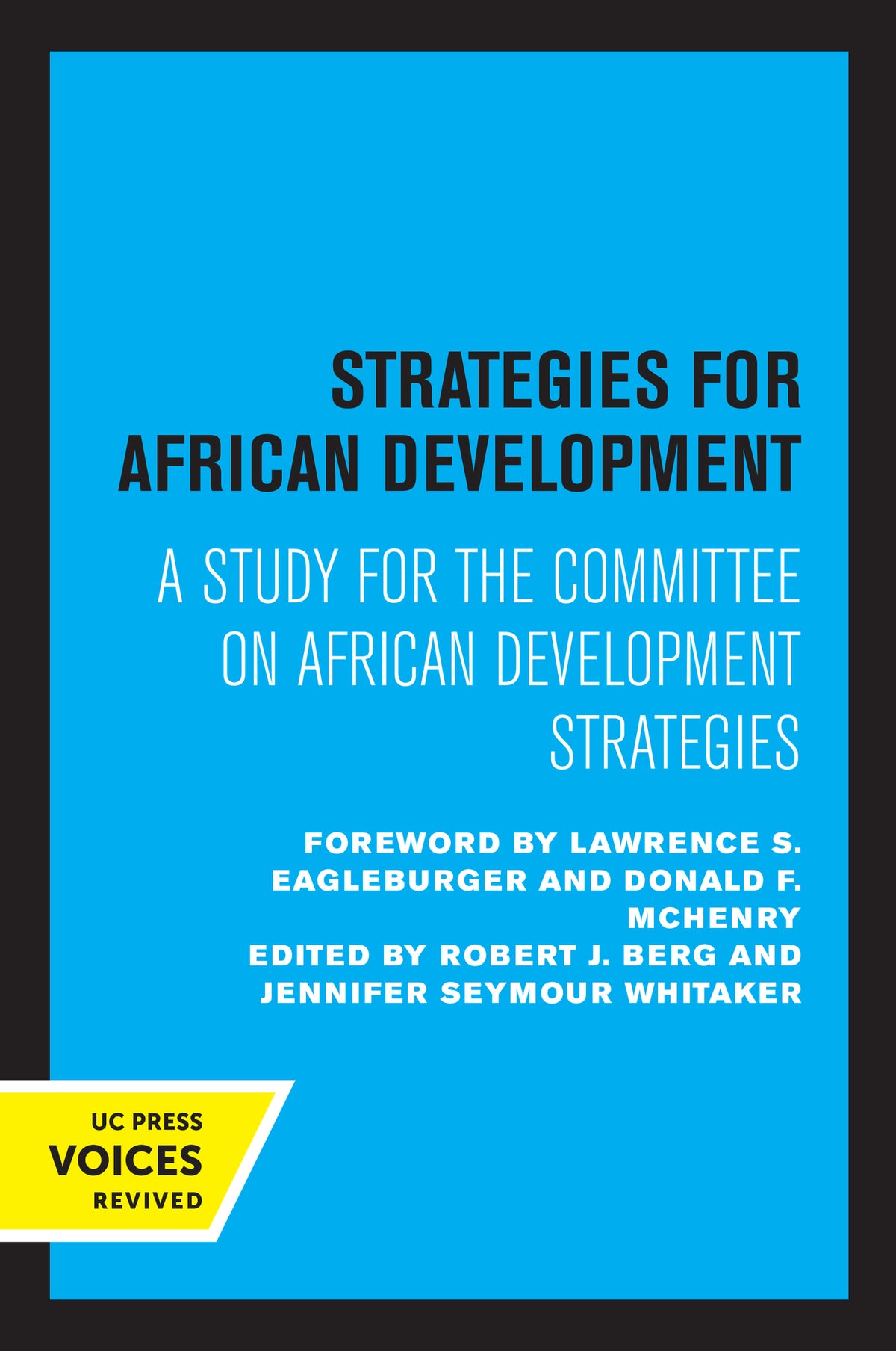 Cover image for Strategies for African Development ISBN 9780520315549