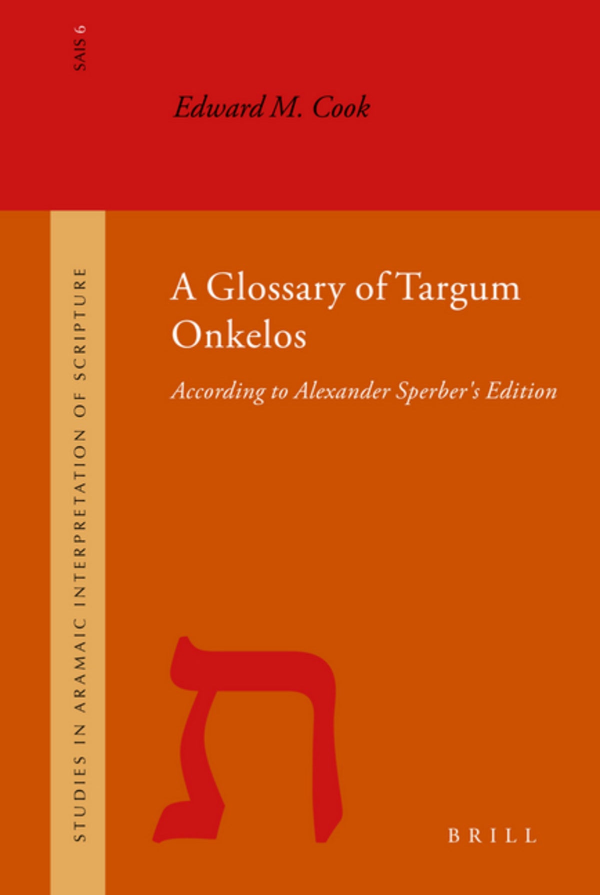 Cover image for A Glossary of Targum Onkelos ISBN 9789004149786