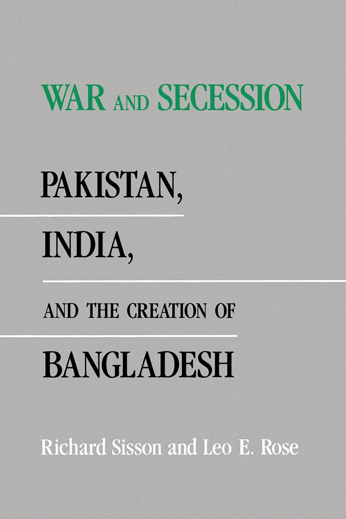 Cover image for War and Secession ISBN 9780520912038