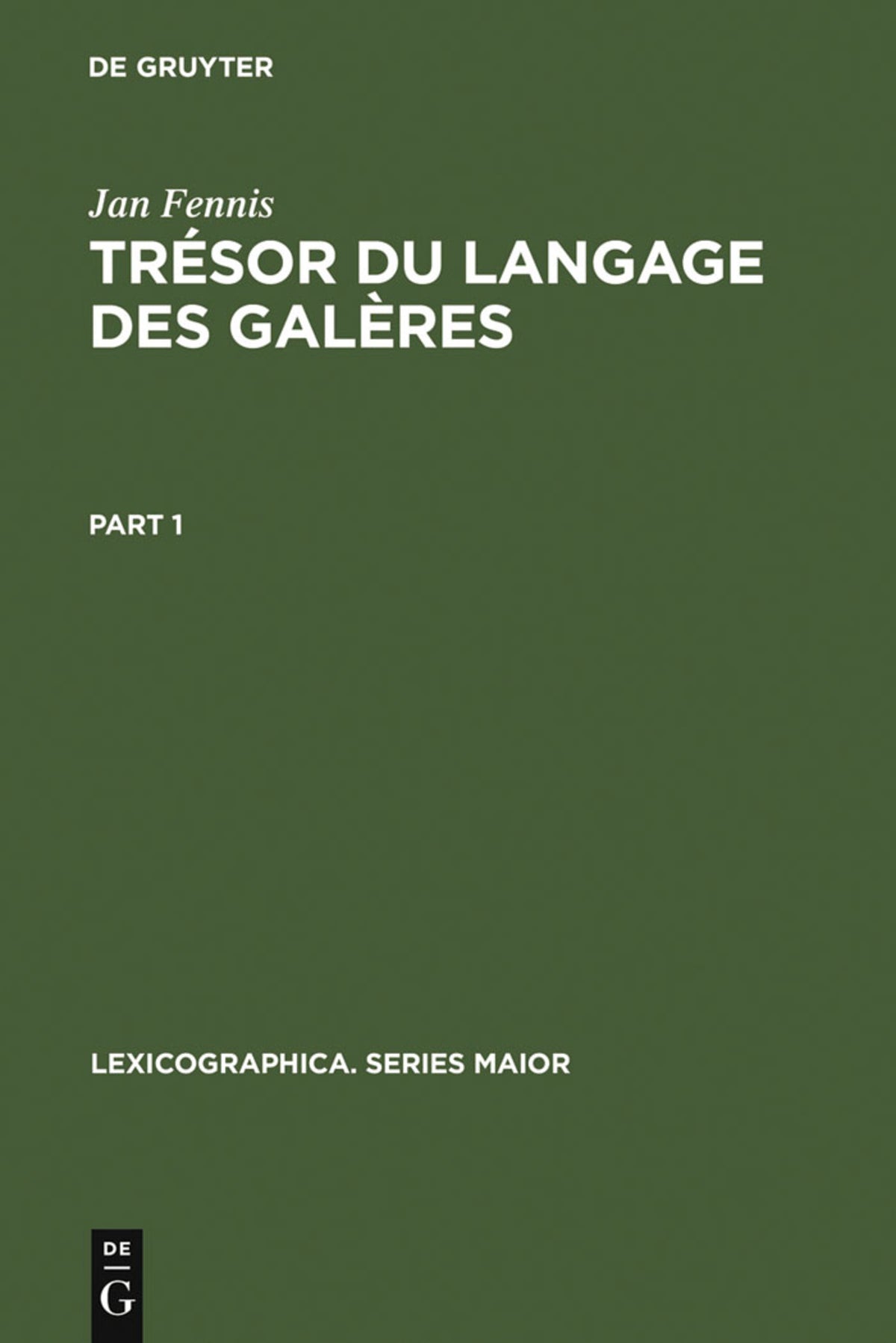 Trésor du langage des galères