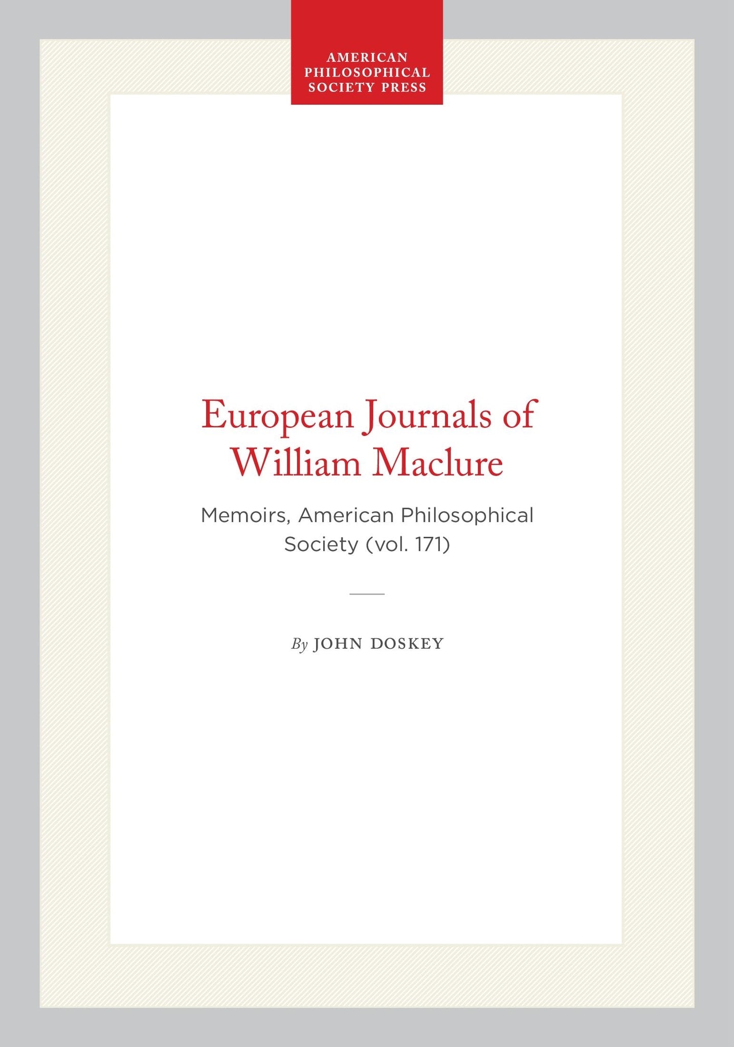 European Journals of William Maclure
