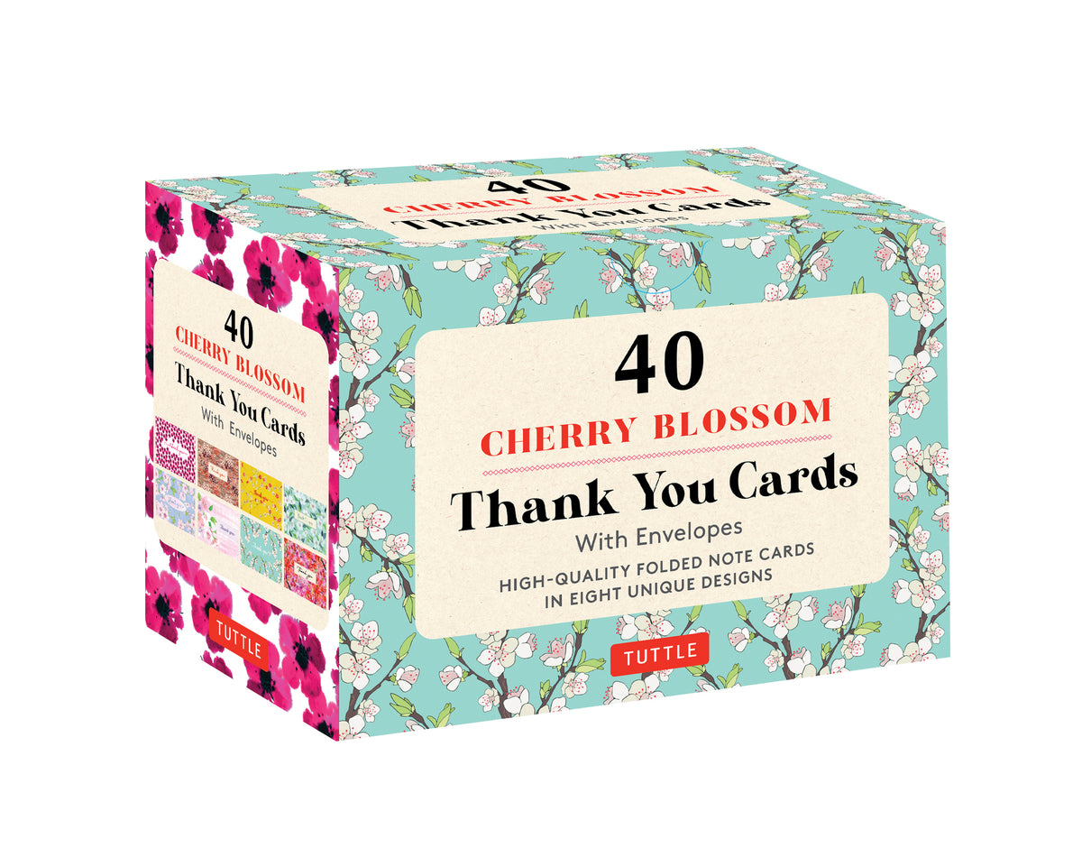Cover image for Cherry Blossoms, 40 Thank You Cards with Envelopes ISBN 9780804853545