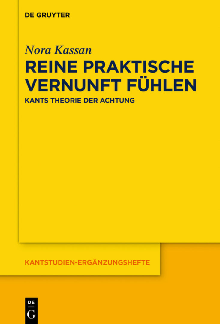 Cover image for Reine praktische Vernunft fühlen ISBN 9783110628890