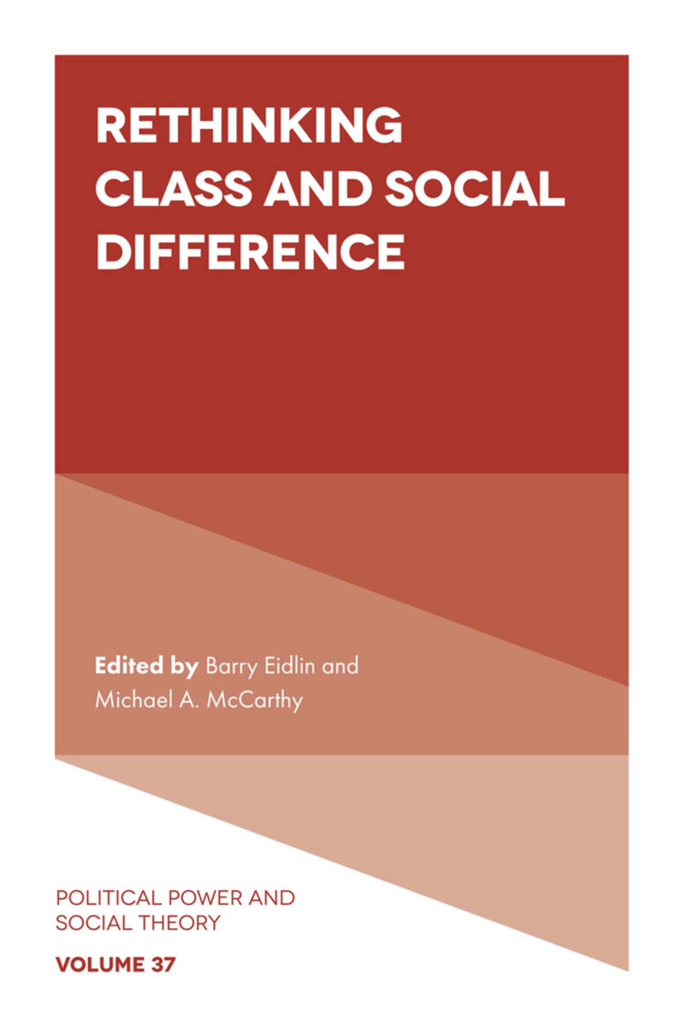 Cover image for Rethinking Class and Social Difference ISBN 9781839820212