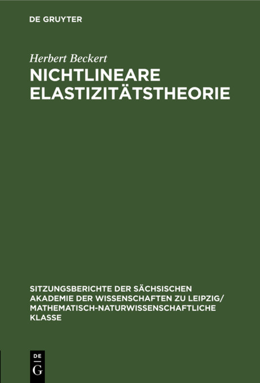 Nichtlineare Elastizitätstheorie