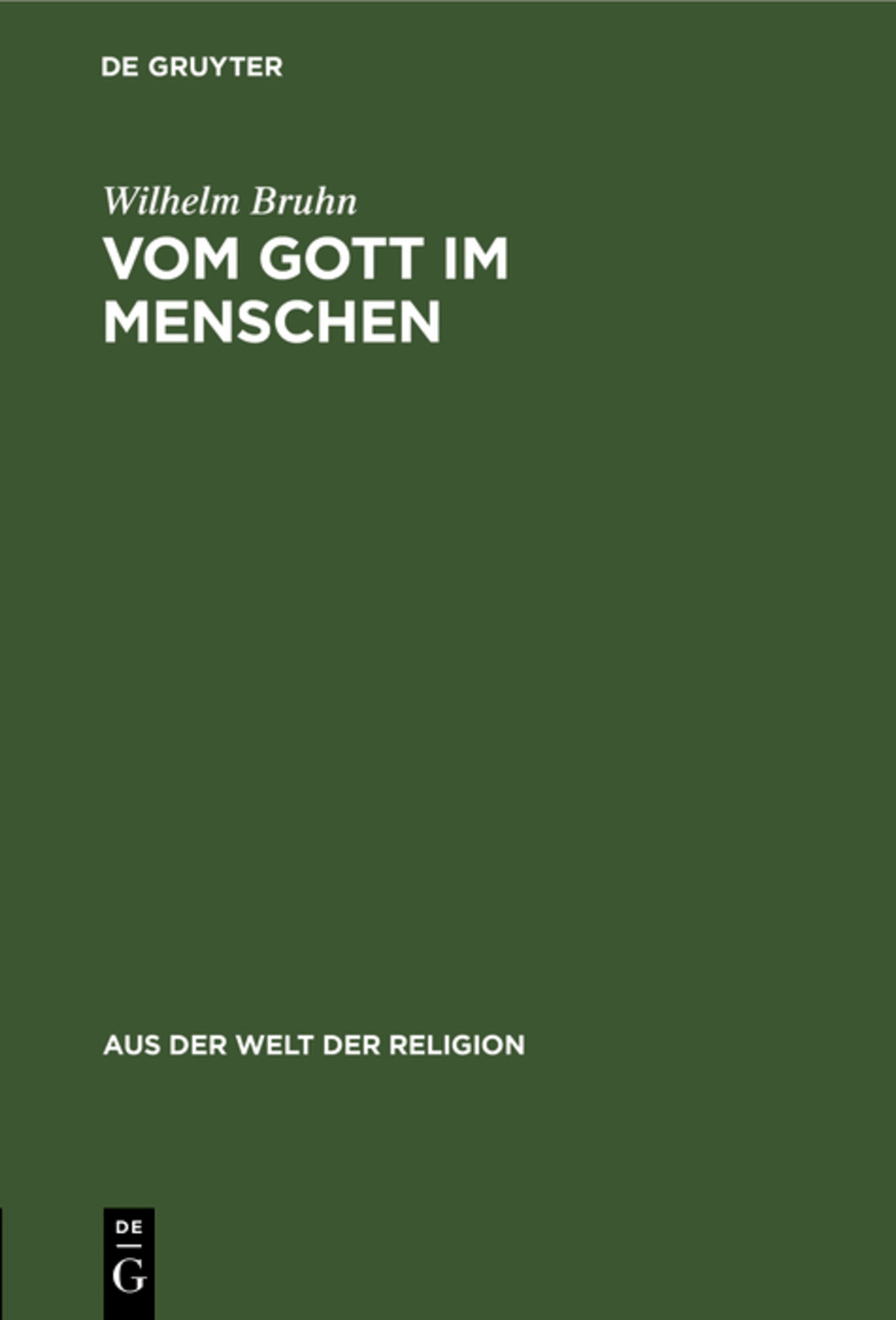 Vom Gott im Menschen