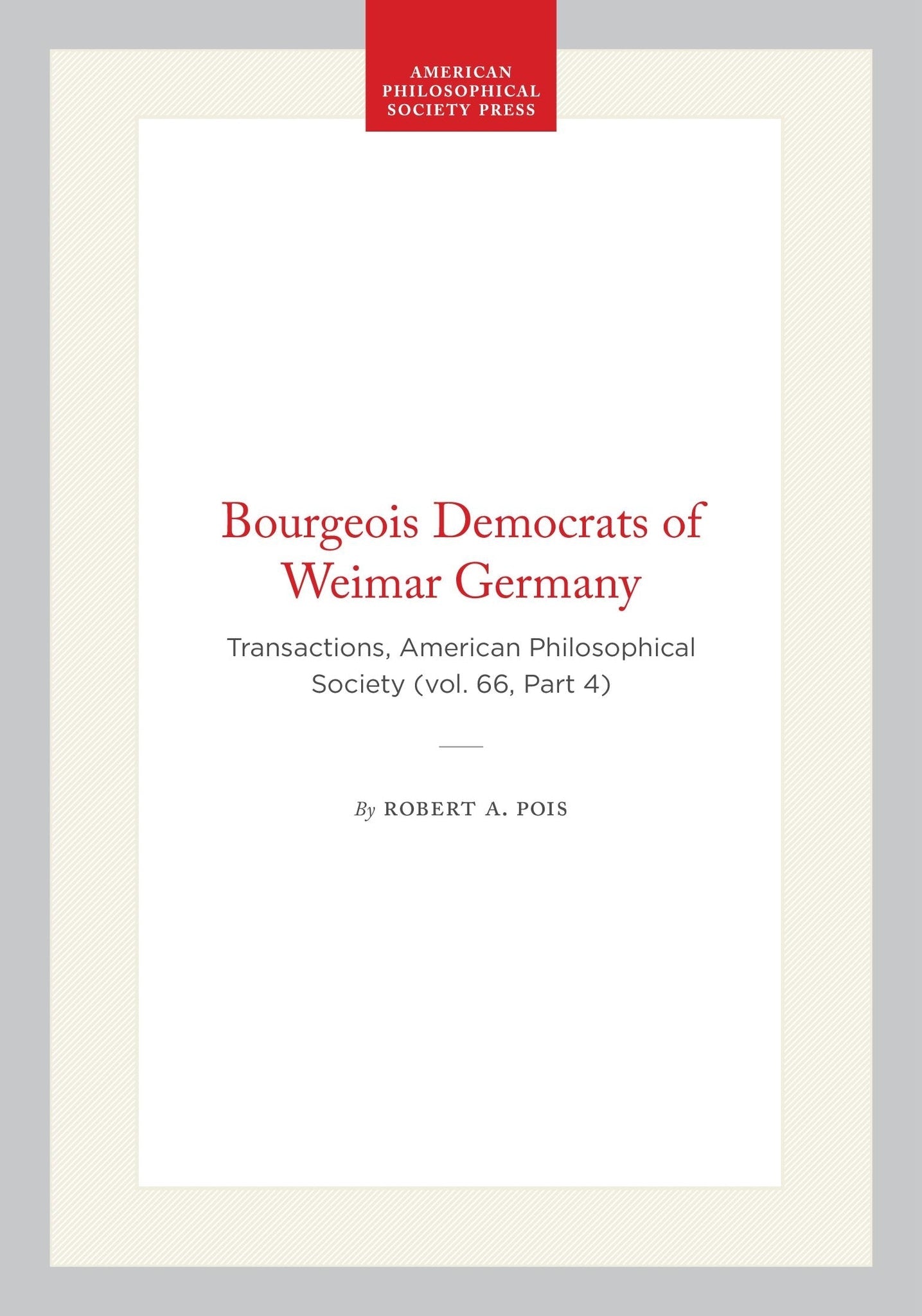 Bourgeois Democrats of Weimar Germany
