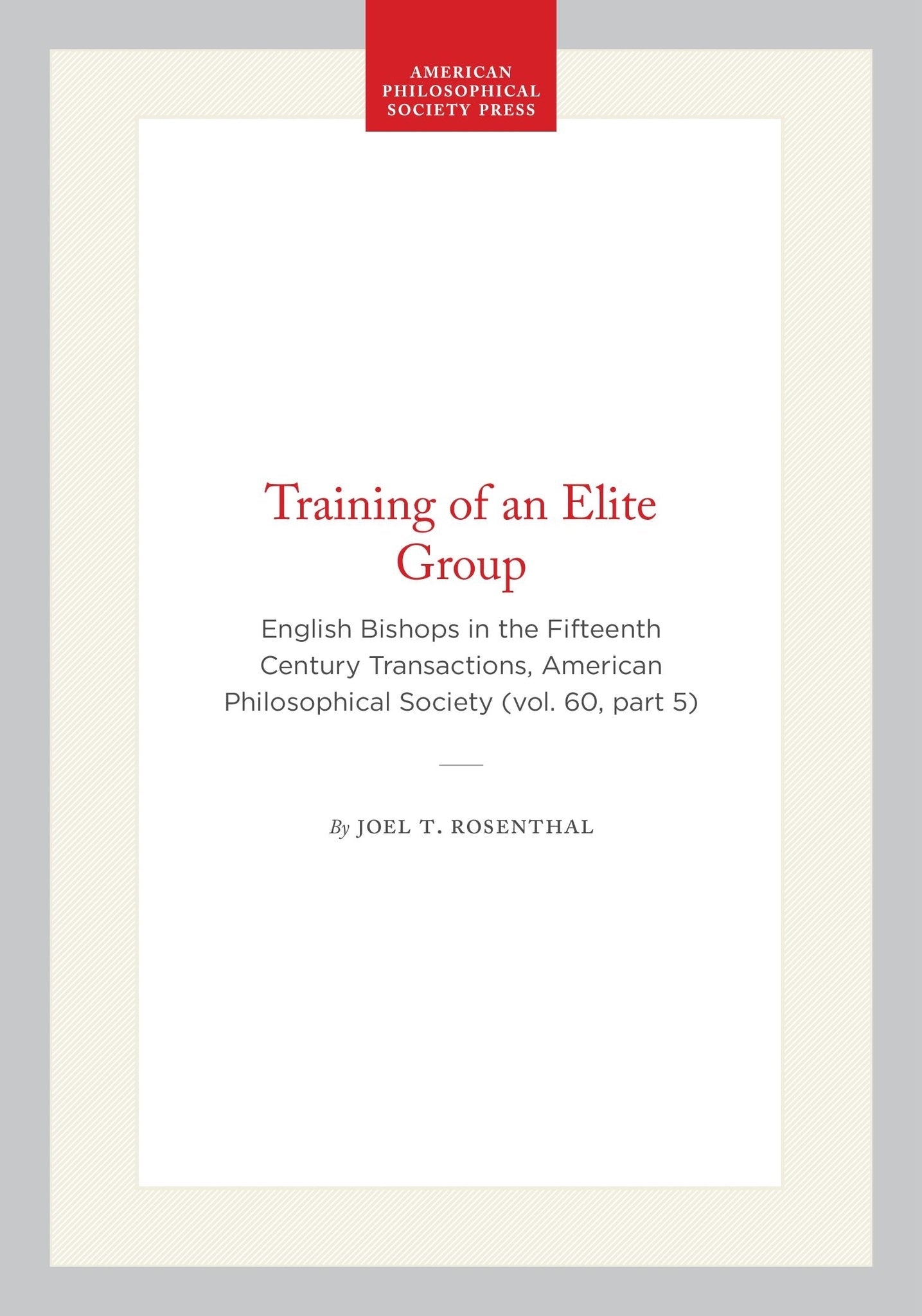 Training of an Elite Group