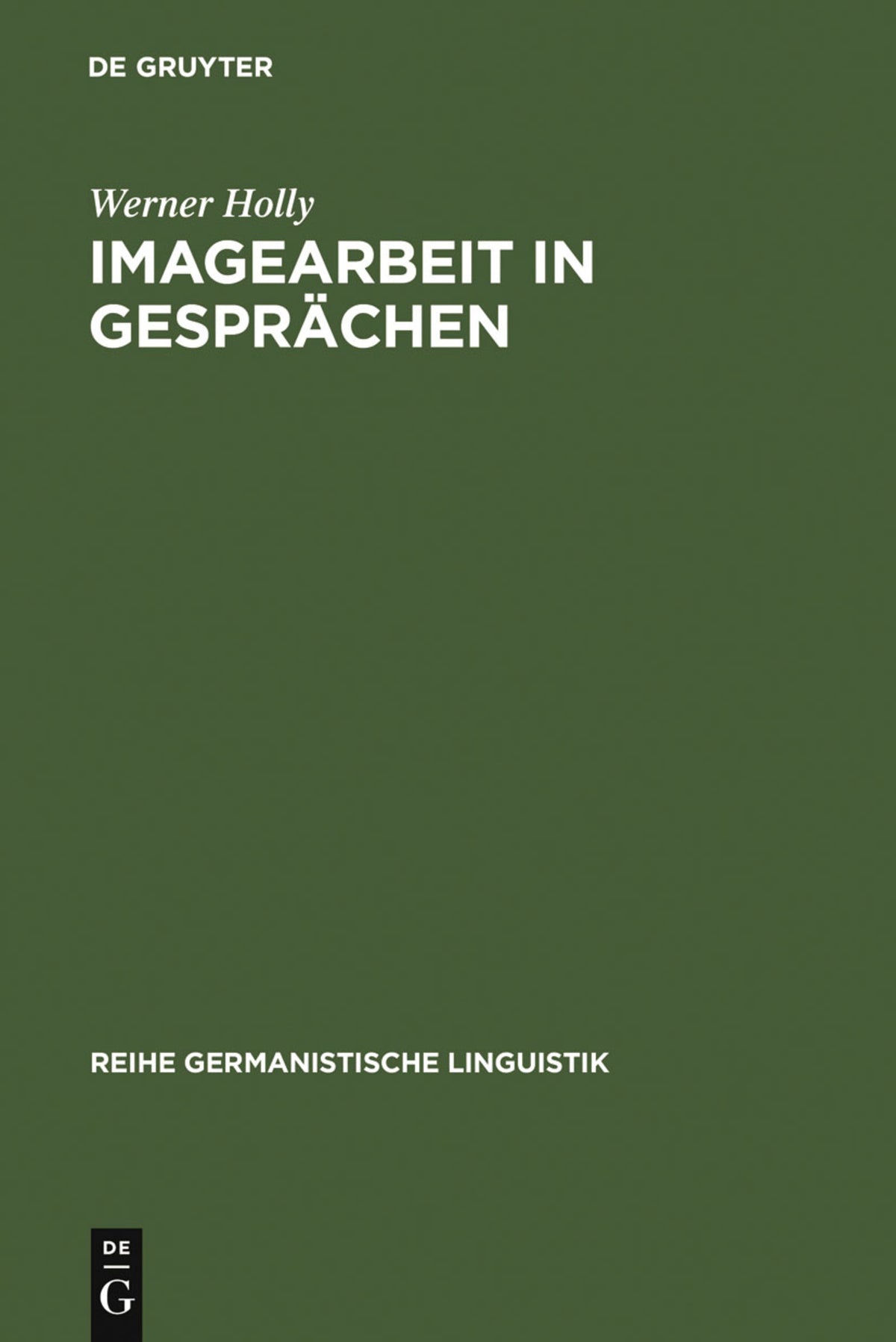 Cover image for Imagearbeit in Gesprächen ISBN 9783484103467