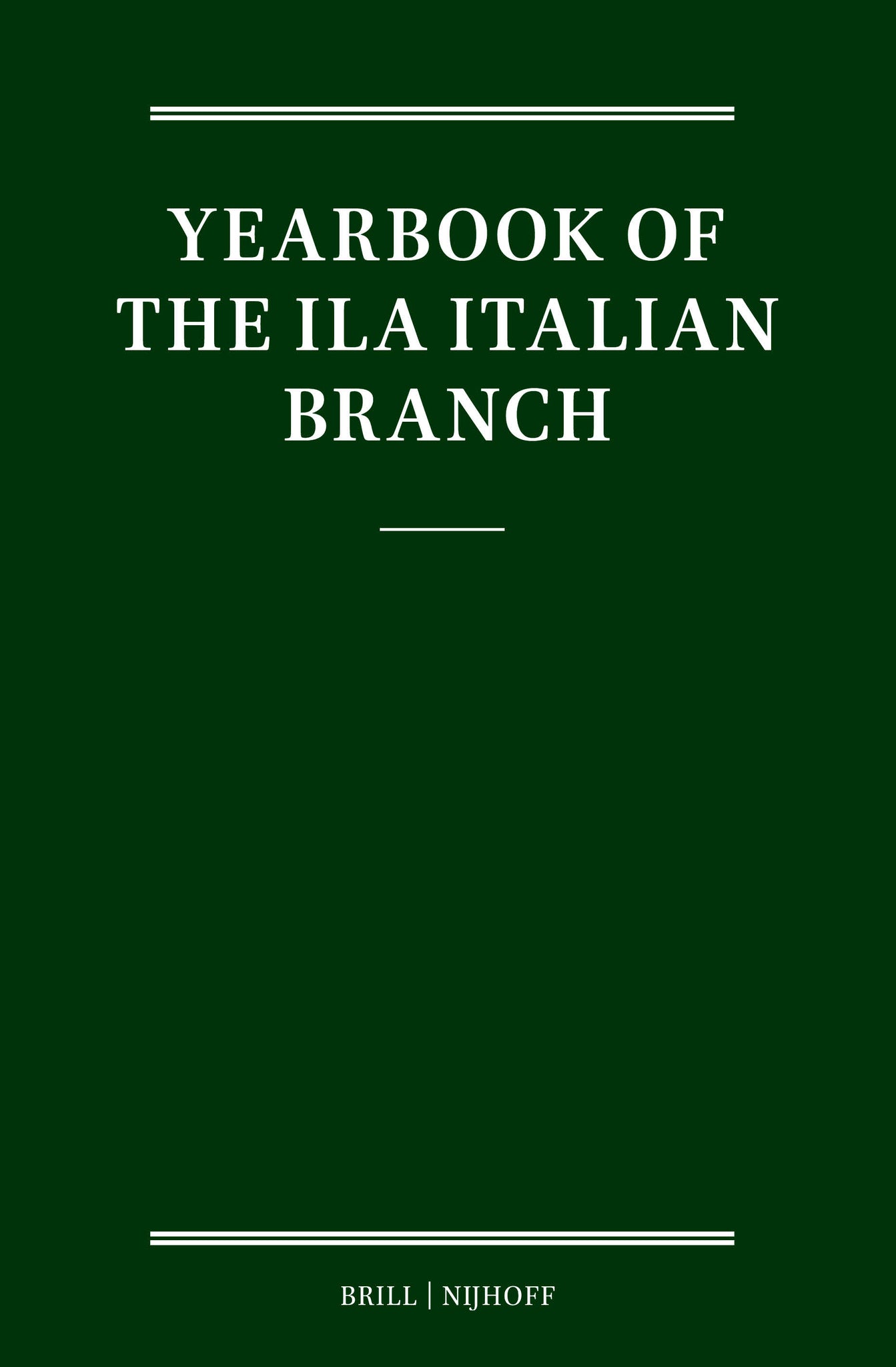 Yearbook of the ILA Italian Branch