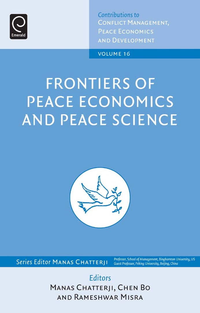 Cover image for Frontiers of Peace Economics and Peace Science ISBN 9780857247018