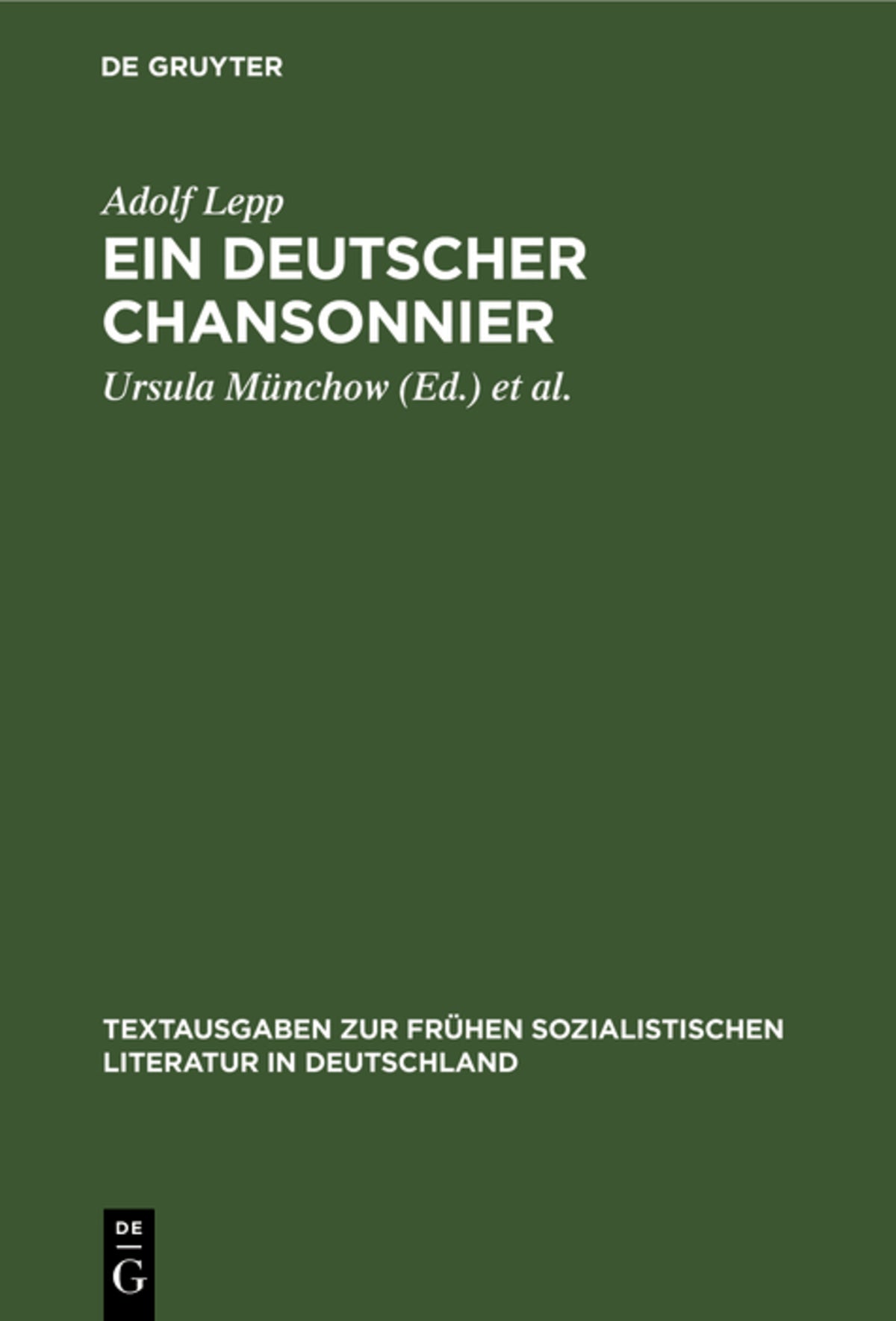 Ein deutscher Chansonnier