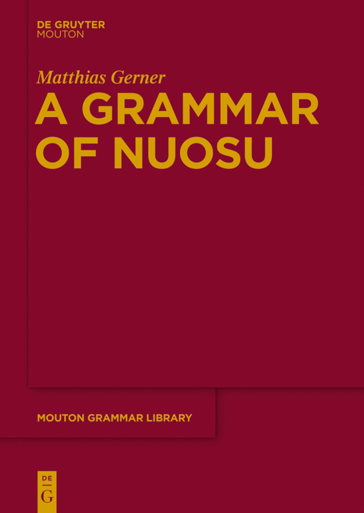 Cover image for A Grammar of Nuosu ISBN 9783110308631