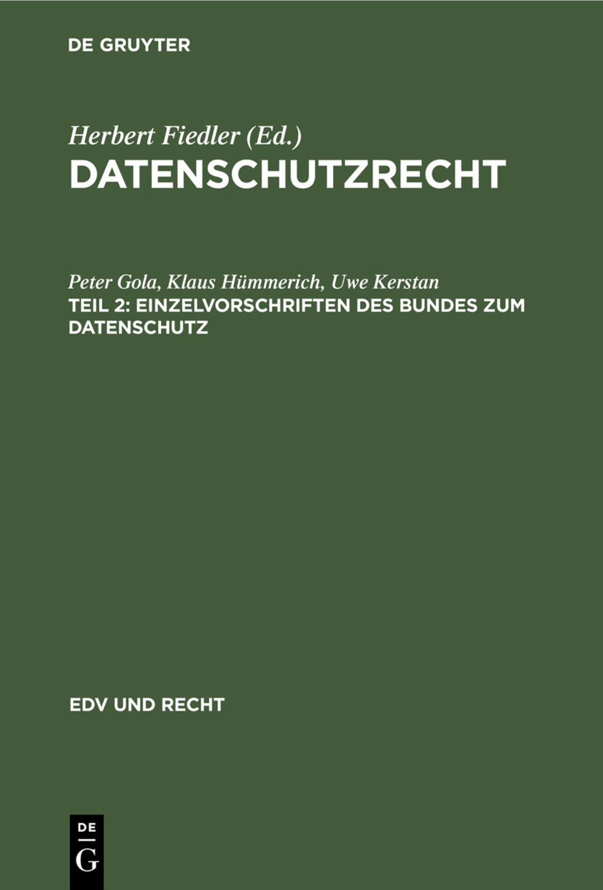 Einzelvorschriften des Bundes zum Datenschutz