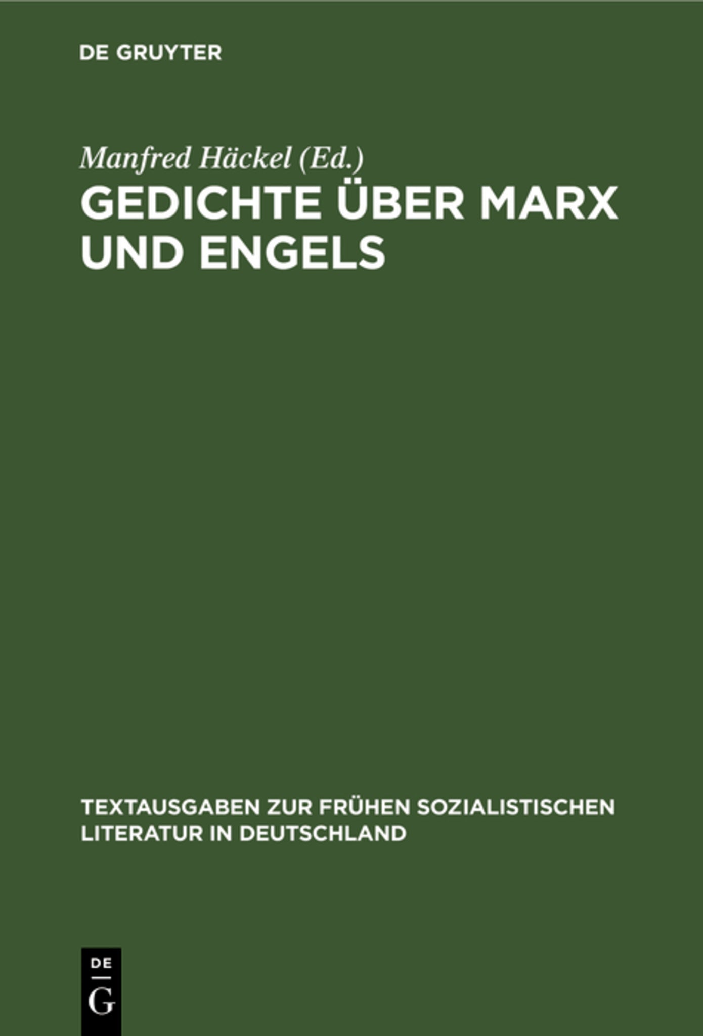 Gedichte über Marx und Engels