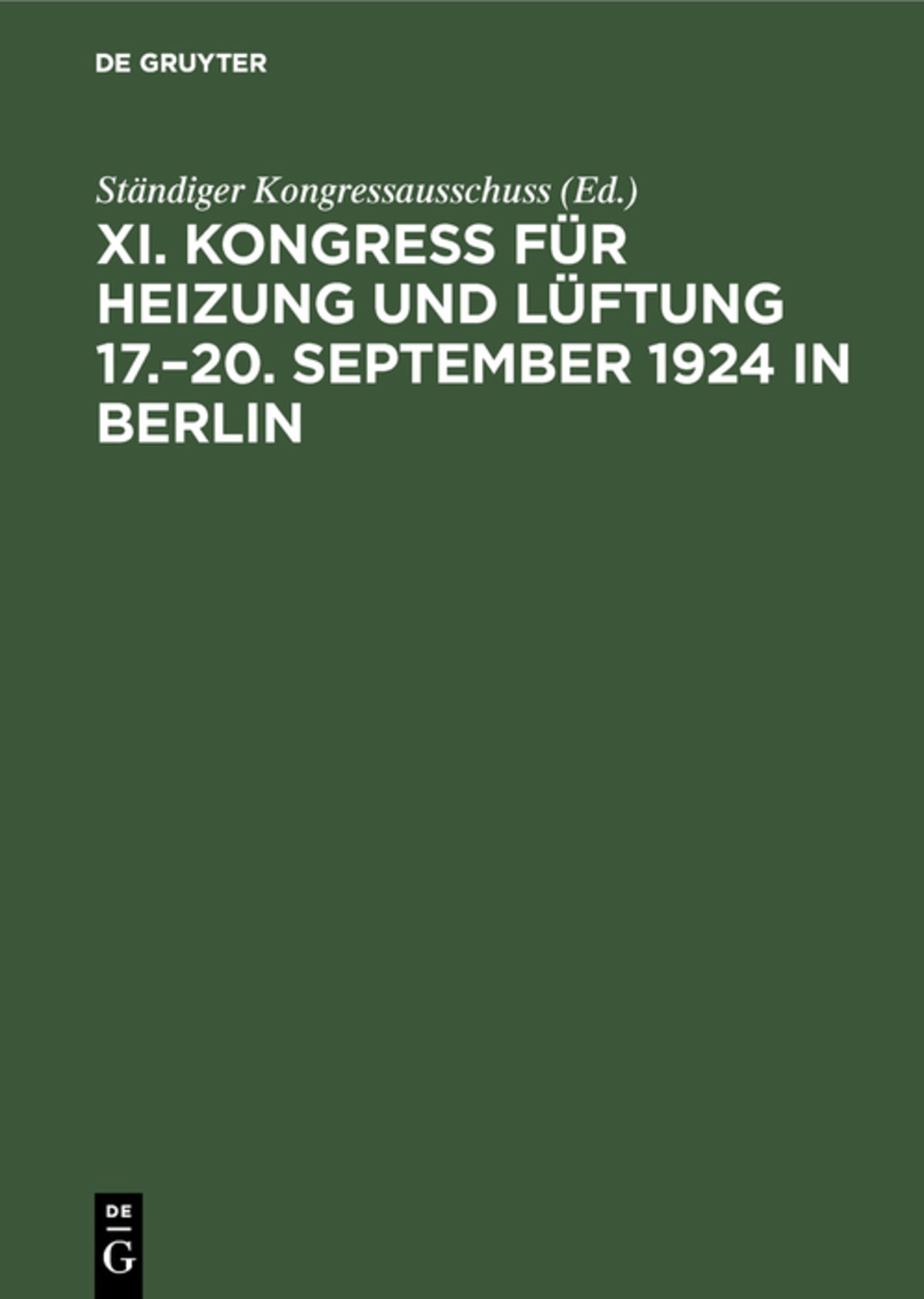 17.–20. September 1924 in Berlin