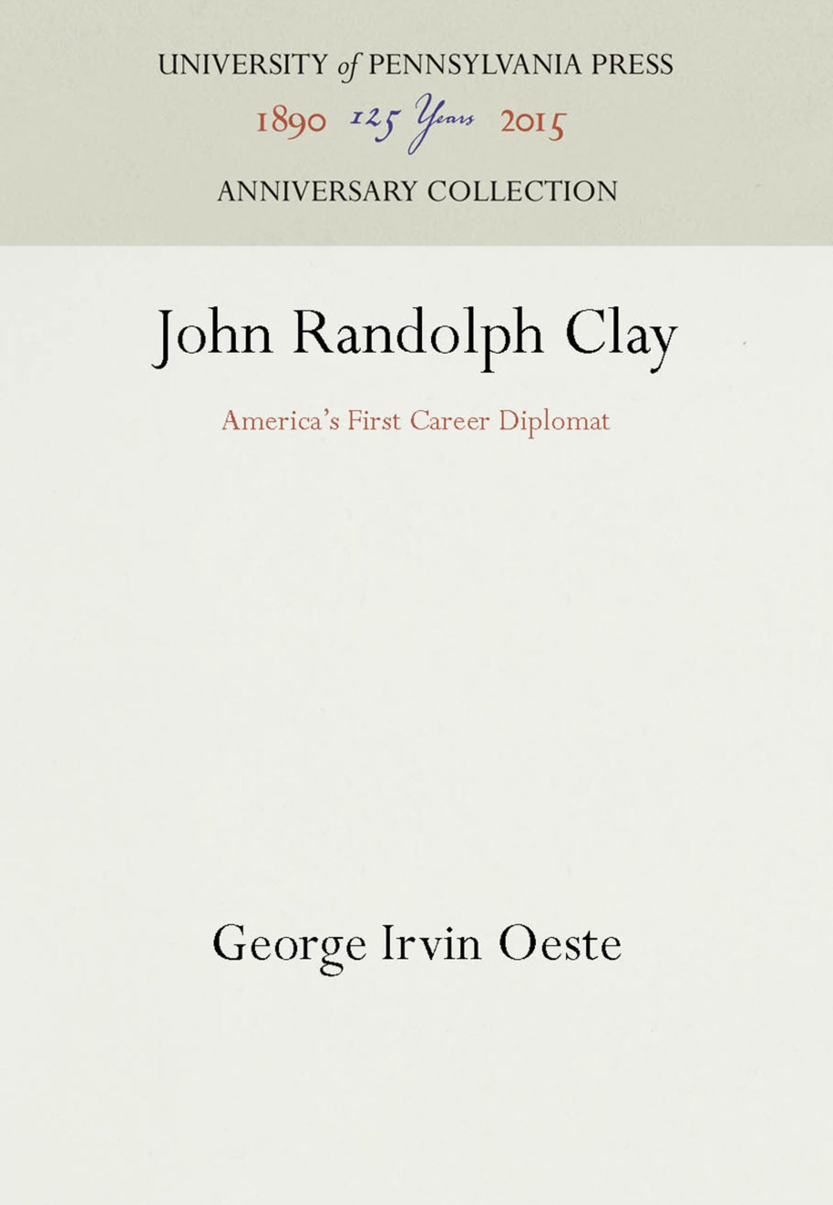 Cover image for John Randolph Clay ISBN 9781512805161